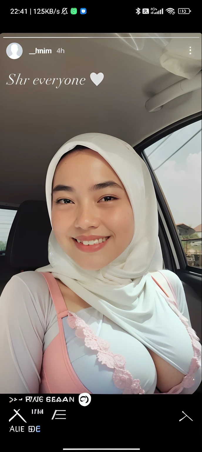 1 malay girl , modern plain hijab, shy, medium portrait shot , watery eyes , pink glowing particles, wear pastel pink lingerie,(( big breast)), pink light bokeh background, proportional body, close up, upper body, tight outfit, open jacket, sport bra, bikini, lingerie