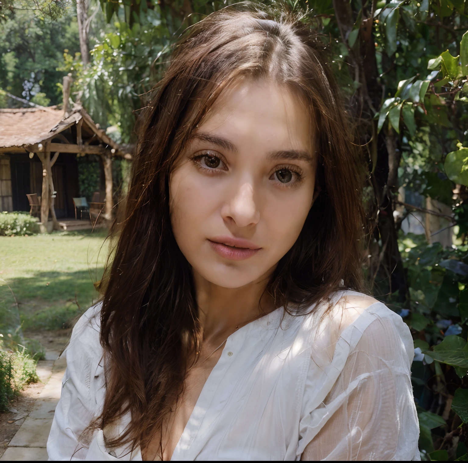 best quality,Alto,(Realistic:1.37),retrato,Beautiful girl,soft lighting,long flowing hair,cores vibrantes,Paisagem da natureza,jardim,peaceful atmosphere,detailed eyes and lips,summer dress,relaxed pose,professional render, There is a woman with long hair, Nicole De Boer, Mulher francesa de 30 anos, imagem de perfil, sem maquiagem, Anastasia Ovchinnikova, foto vazada, Foto de perfil do headshot, selfie de uma jovem mulher, Ekaterina, faixa de cortina, cabelo castanho com franja, fernanda suarez, cabelos castanhos e franja, Jovem Natalie Portman, Natali Portman, Millie Bobby Castanho, cabelos castanhos e olhos grandes,There is a woman with long hair, Mulher francesa de 19 anos, Maquiagem Delicada, Anastasia Ovchinnikova, selfie de uma jovem mulher, Ekaterina, faixa de cortina, cabelo castanho claro com franja, fernanda suarez, cabelos castanhos e franja