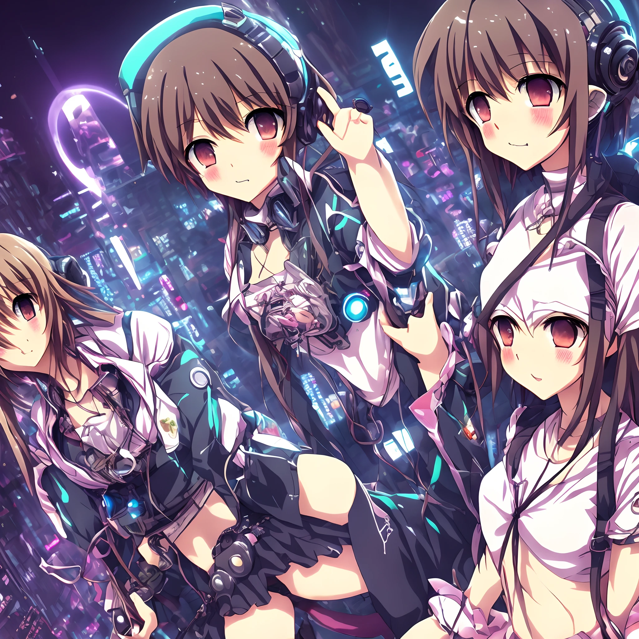 Cyberpunk, small curvy , Bashful anime girl, beautiful anime girl, attractive anime girl, pretty anime girl
