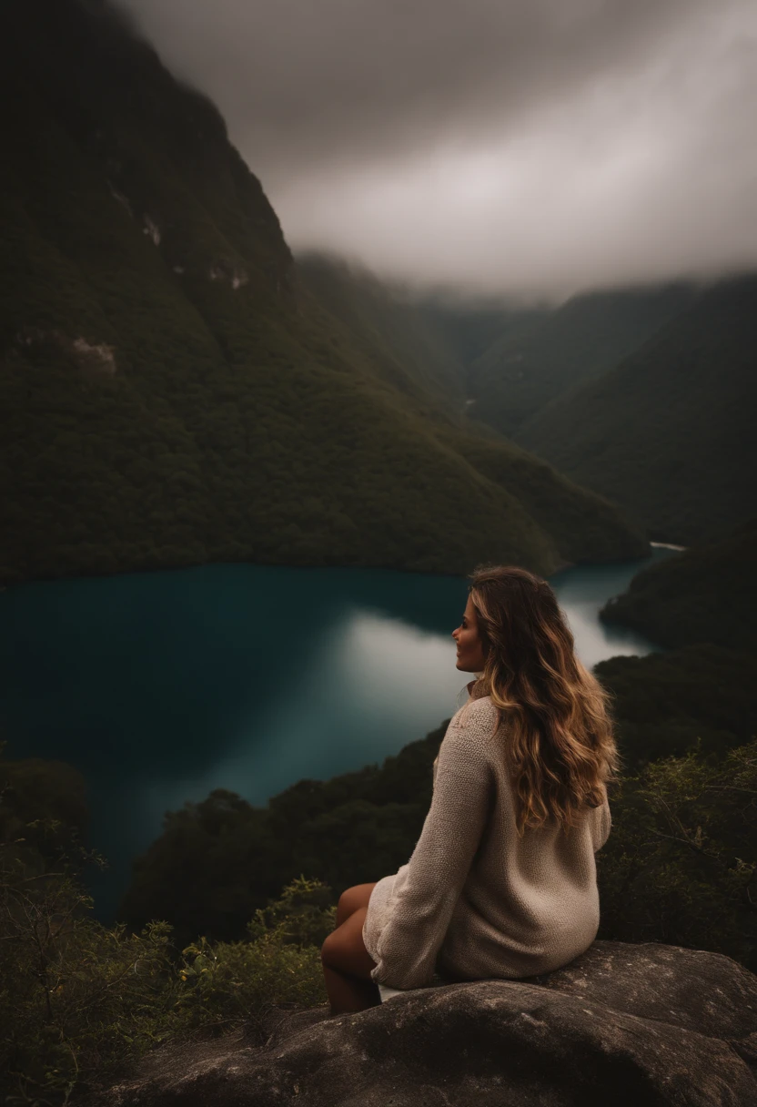 1 mulher((selfie na parte superior do corpo, Feliz)), master part, best quality, ultra-detalhado, sozinho, ao ar livre, (Noite), Montanhas, Natureza, (Estrelas, lua) alegre, Feliz, mochila, Saco de Dormir, camping stove, water bottle, Botas de montanha, Luvas, sweater, kalap, Lanterna, Floresta, Rochas, Rio, Madeira, smoke billowing, Sombras, Contraste, clear sky, analogue style (Olhe para o Visualizador:1.2) (textura da pele) (filmic grain:1.3), (Tonalidade quente, tom quente)