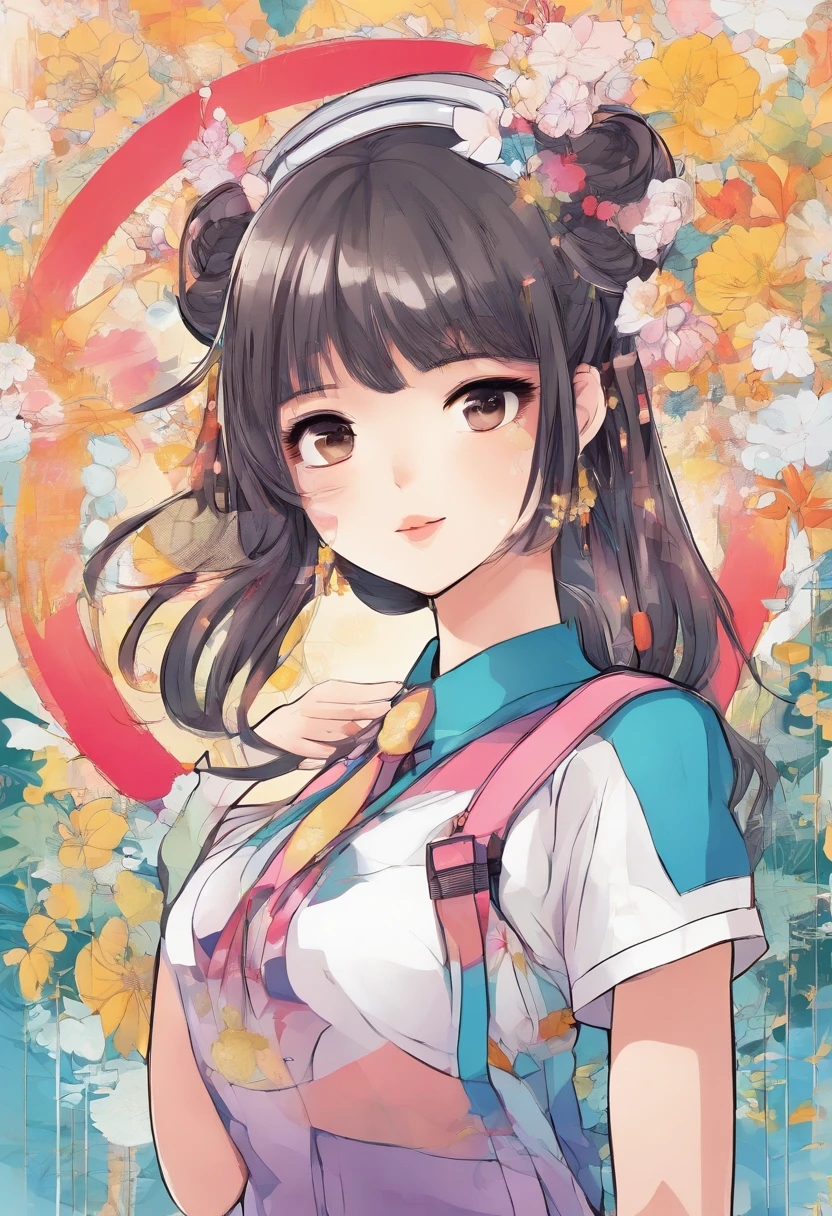 Asian girl being a idol and wearing cute clothes