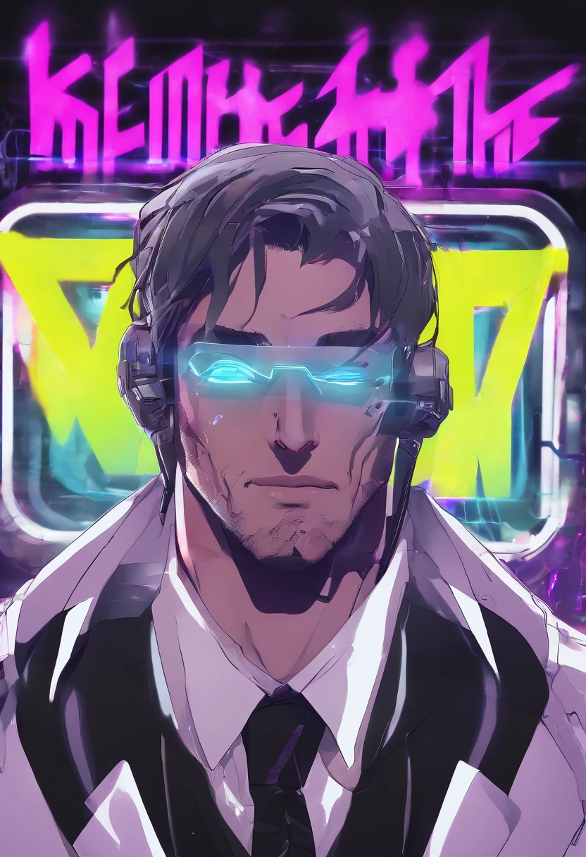 ((Skinny, lanky, normal, mid-30s, unshaven, white, ((American, pale skin, english)), male, businessman wearing a basic suit and tie, nose ring, tired, unhappy)), cowboy shot, (black short shaggy hair with purple highlights), ((office background)), (highly detailed photo realistic), sharp focus, ultra high quality, vibrant, masterpiece, (cinematic lighting), ((male))