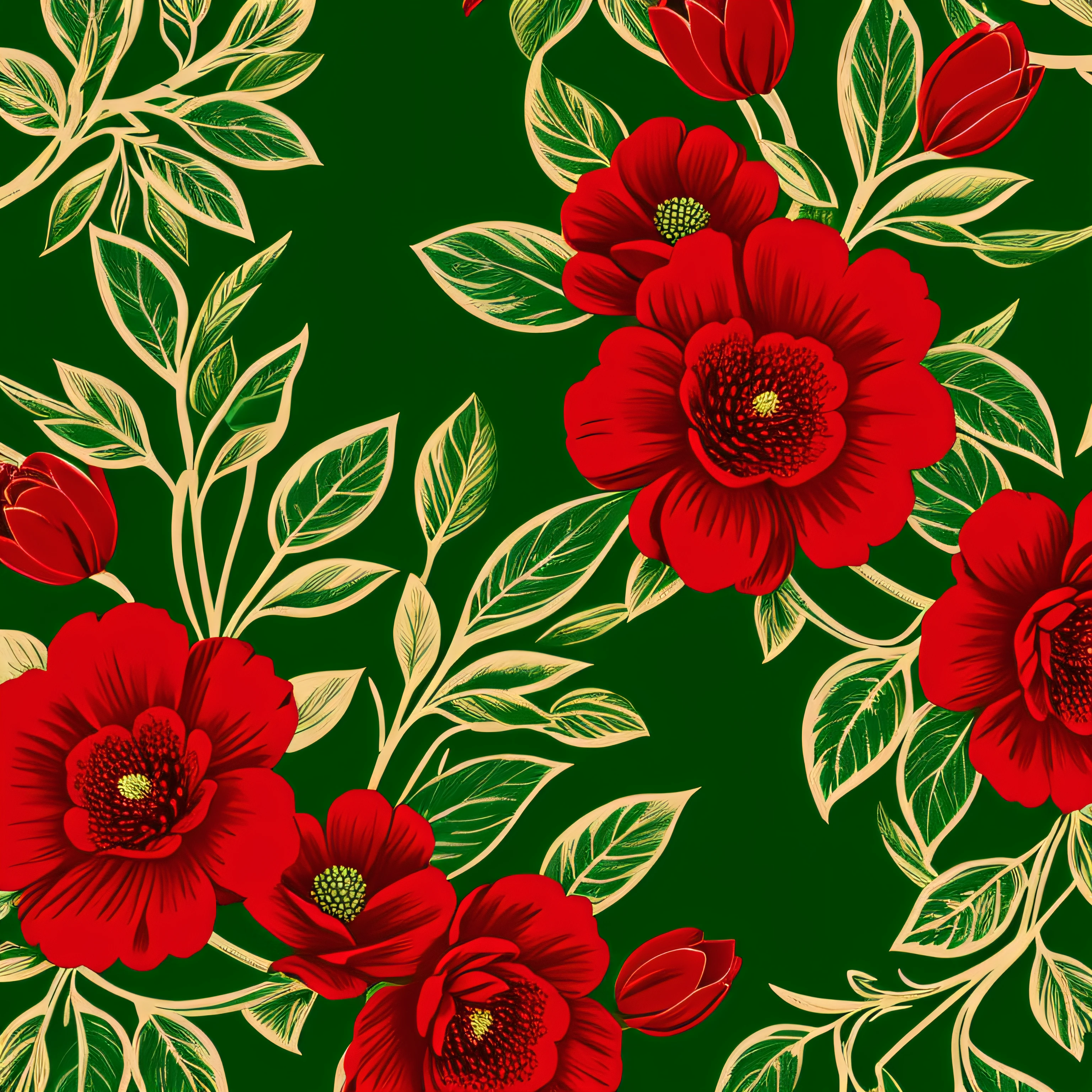 green and red design