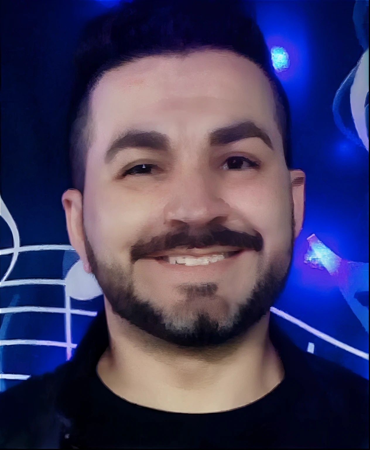 Man with beard and mustache smiles at camera, david rios ferreira, imagem do avatar, Cristiano Orrillo, daniel mirante, danilo torres, victor maristane, icaro carvalho, imagem de perfil, Miguel Vicente, Carmelo Blandino, andres rios, Joel Torres, Esteban Maroto, Directed by: Nandor Soldier