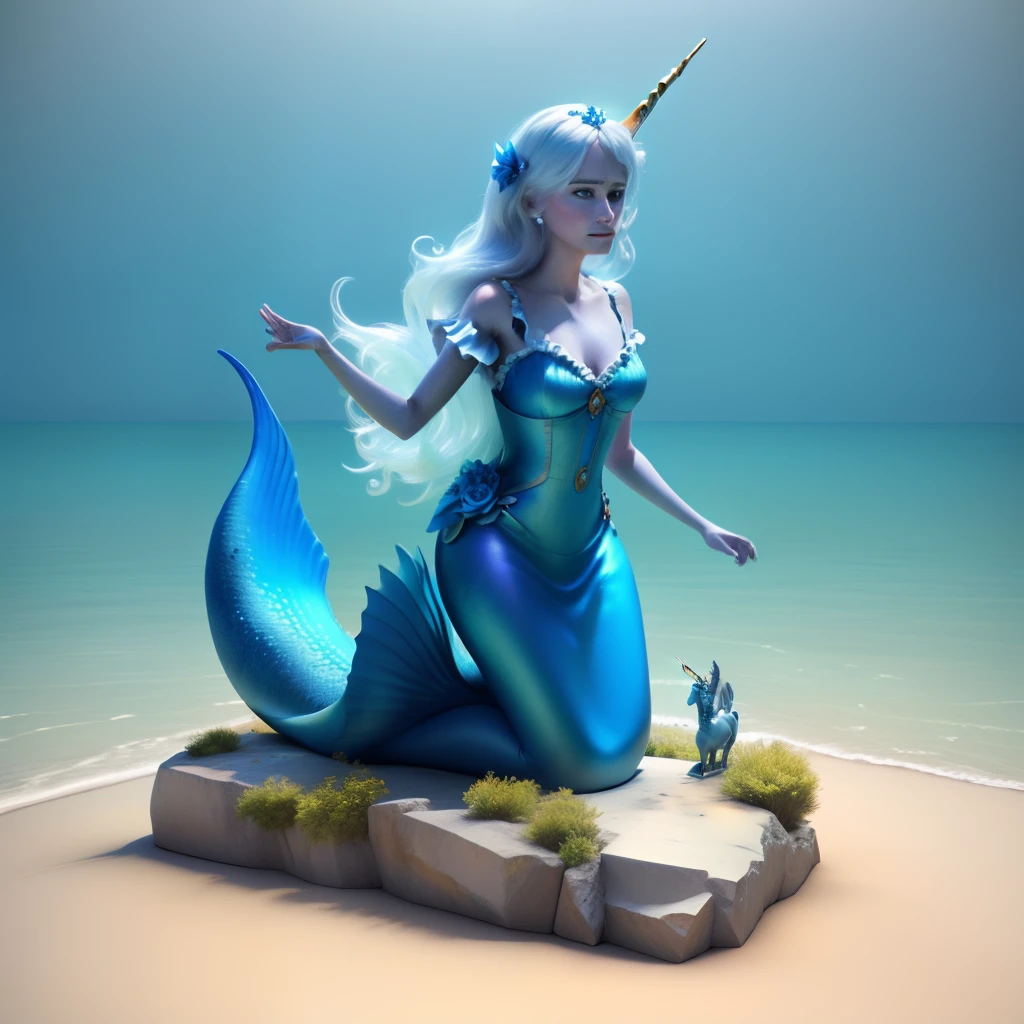 Nome "Agnes" escrito em 3D, Film format, with unicorns and mermaids with with various realistic colors
