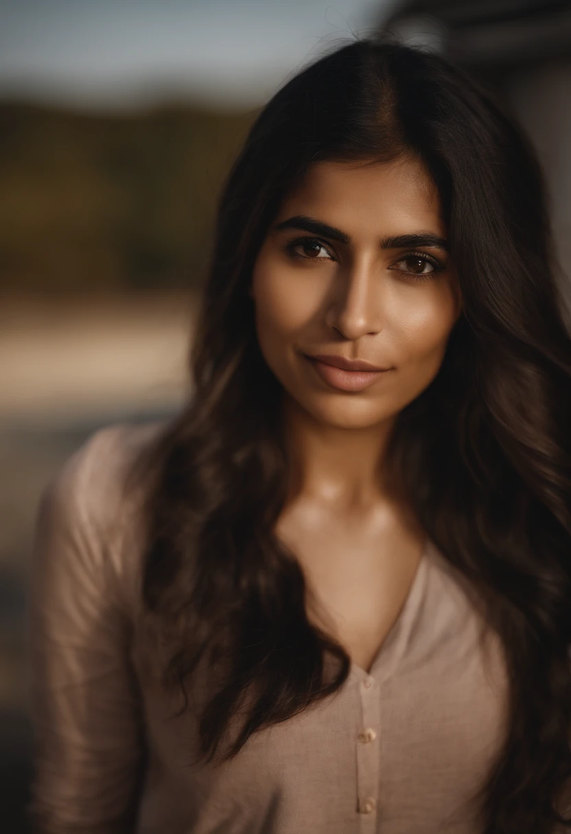 mia khalifa , lingirie, en su cama