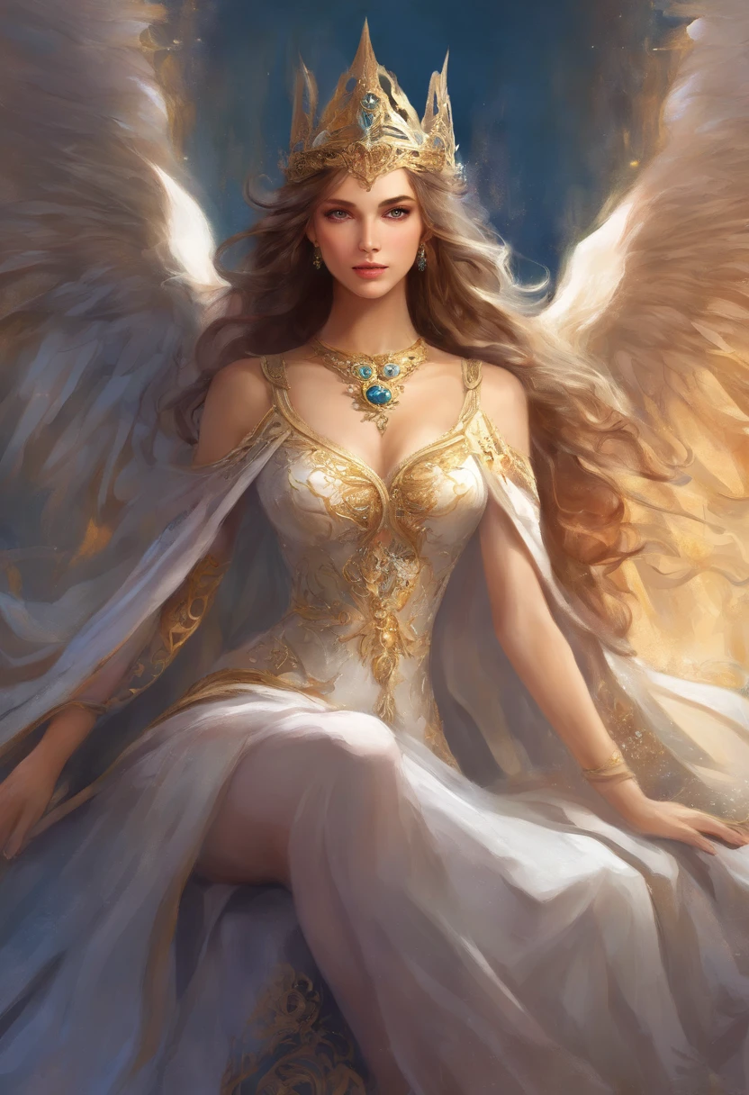 Masterpiece), Best quality, expressive eyes, Perfect face, 1 girl, only, Princess of ancient Ukraine, 20 years old, pubic hair, medium breasts, big hips, Glamorous, seductive, well-built, Dark royal place , innocent, Furthermore, delicate, portrait, Cold light, frontal, Natural posture, Proportional body, Perfect body figure, epic, epic, myth, royal, Metallic light, regal, nobility, Sitting on the throne, legs open,