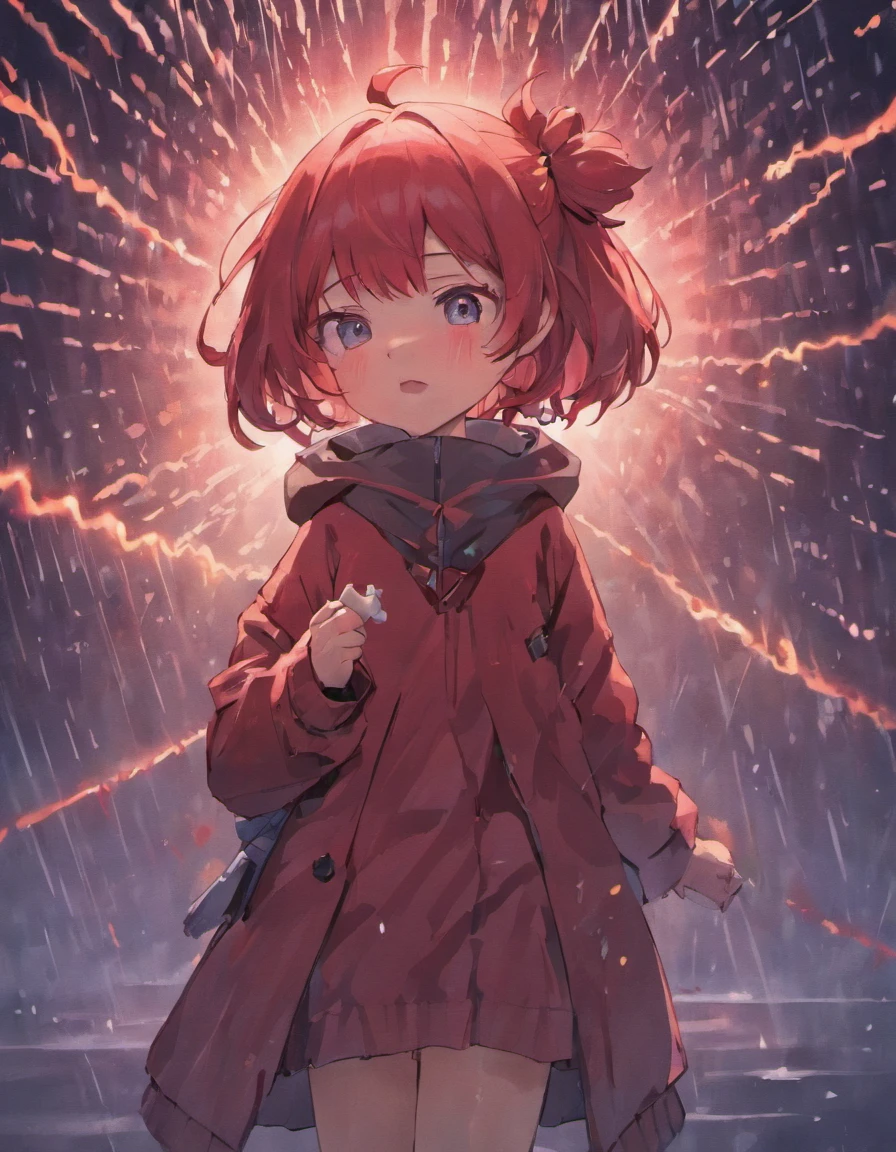 Girl，under rain，Devil from behind，Dig out the heart