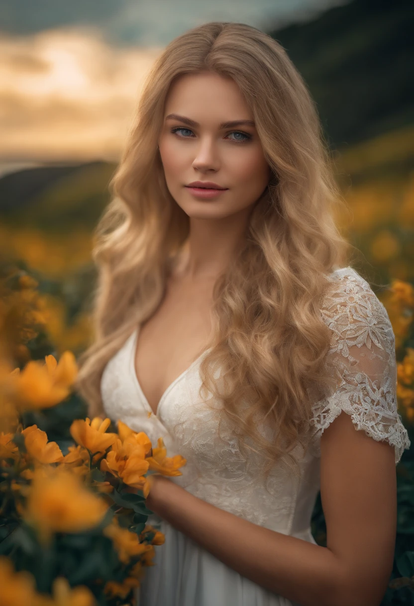 (master part: 1.5) (photorealistic: 1.1) (Bokeh) (best quality) (detailed hair skin texture pores: 1.1) (intricate) (8k) (HDR) (wallpaper) (Cinematic lighting) (focus sharp), 1girl, 1girl, (18-year-old girl), blonde hair, blue eyes, (Lily Rader's face), realistic, photorealistic, (small breasts), Cycling with the wind in her hair, She explores a charming coastal town, Discovering hidden treasures along the way