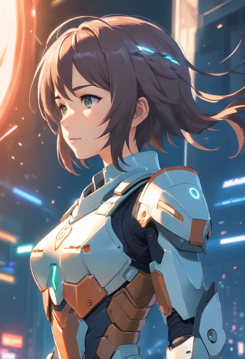 Close-up of a woman in armor, full body concept, full body concept art, detailed full body concept art, ( ( concept art of character ) ), female mecha, senior concept artist, beautiful full-body concept art, interesting character design, full body action concept art, skin concept, inspired by the senior character artist, Feng Zhu concept art，stand posture
