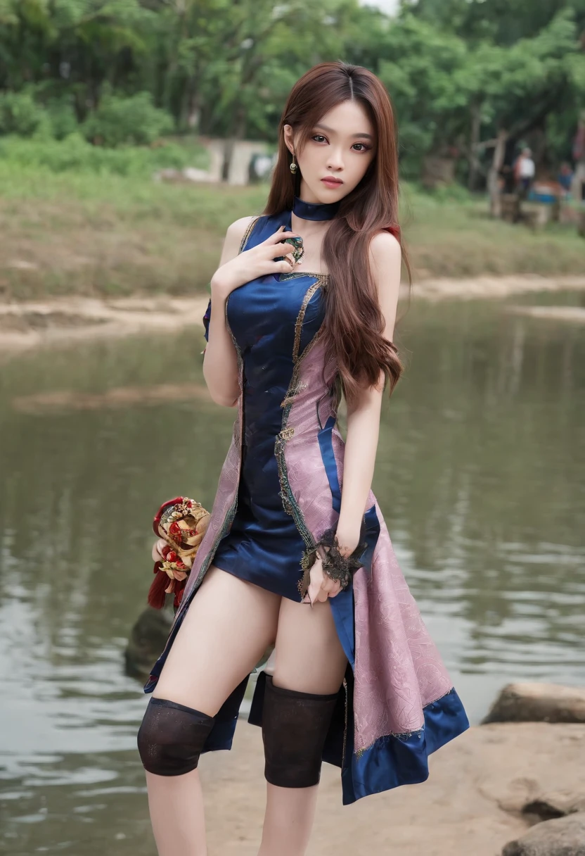 (Mika UC):2, smile, (sexy dress), standing, platform heel boots, smile, happy, ((BIRTHDAY THEME)), (Realistic:1.5),(raw photo:1.4), (photorealistic:1.3), (masterpiece), best quality, highest quality, extremely detailed CG unity 8k wallpaper, detailed and intricate, original, highres, [:(detailed face:1.2):0.2],film grain, Fujifilm XT3, (high detailed skin:0.9), 8k,(ulzzang-6500:0.9)