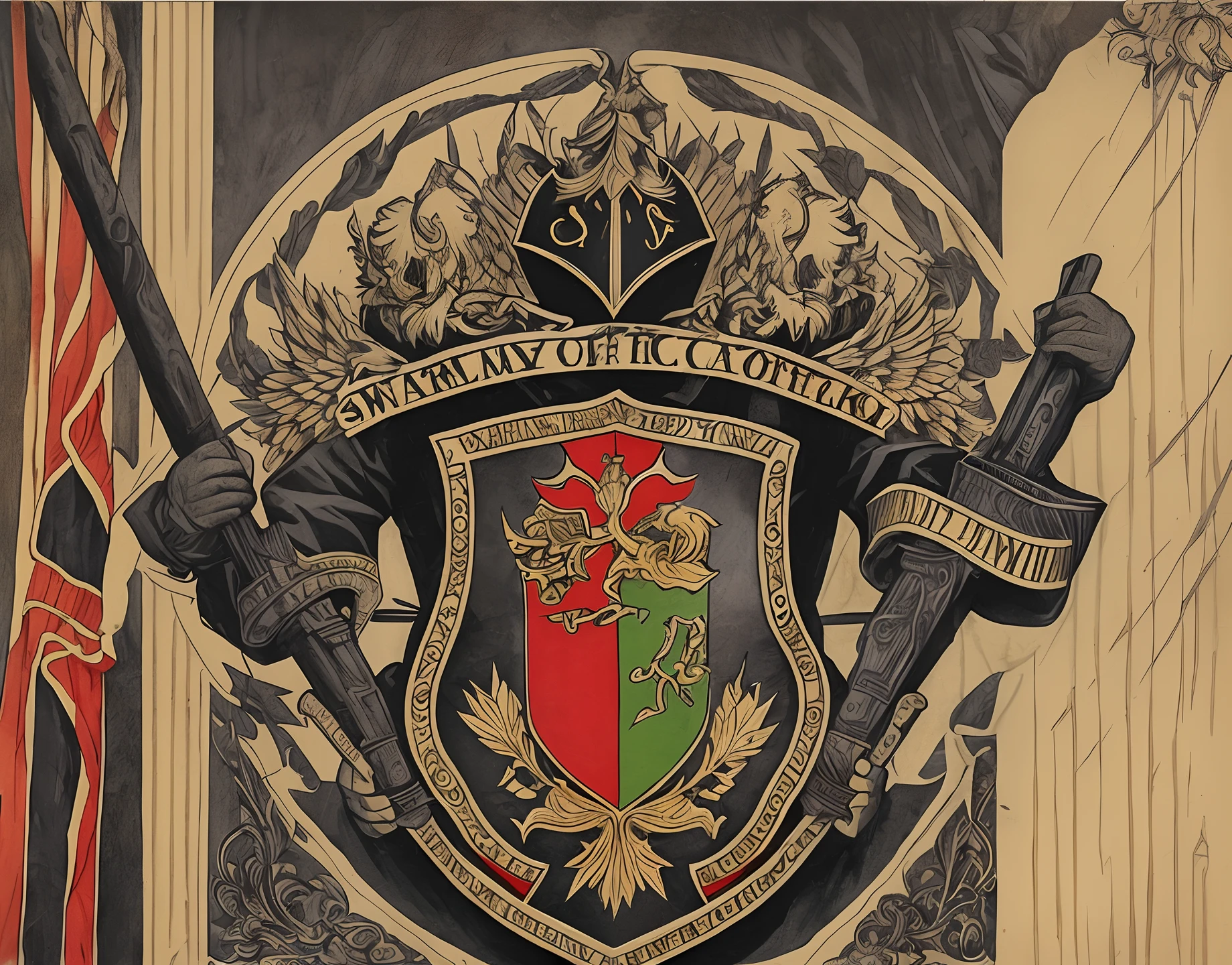 War Army Coat of Arms --auto --s2