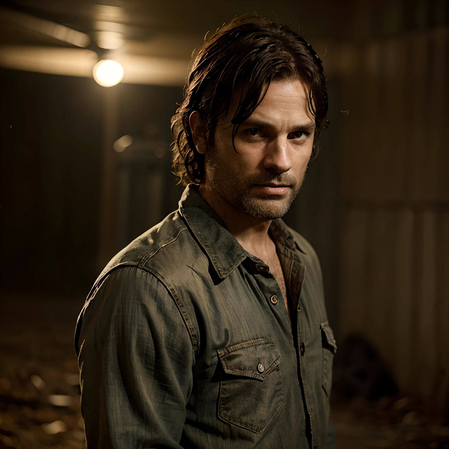 Rick grimes de The walking dead sem uma mão