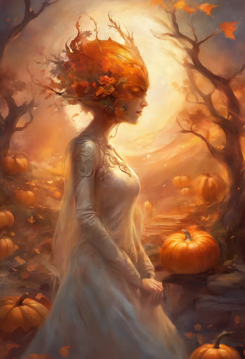 Mysterious pumpkin head, Olhe diretamente para a alma, Olhar manhoso, in space, paradoxo, In time and space.