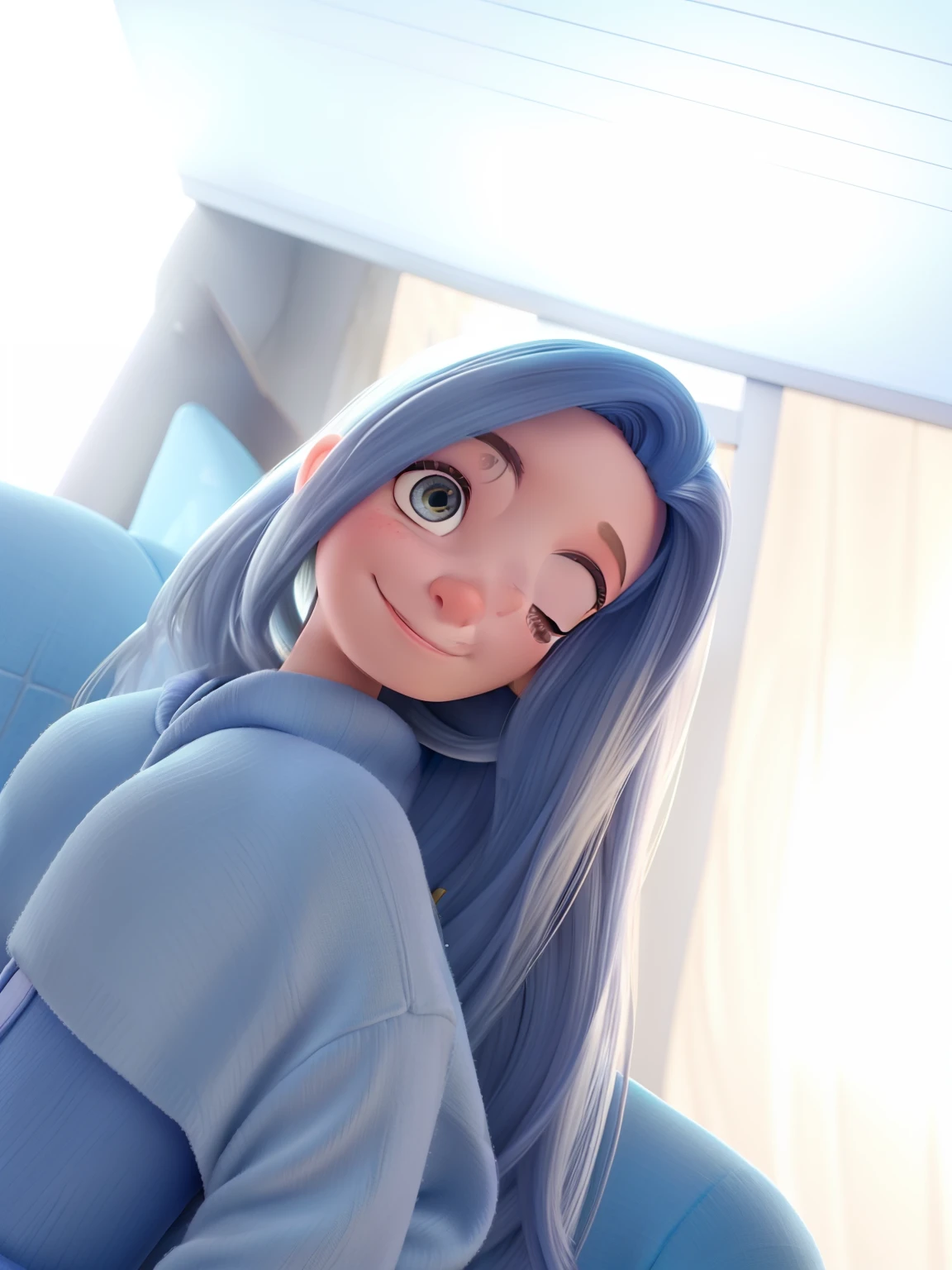 Uma mulher estilo Disney Pixar alta qualidade, melhor qualidade
