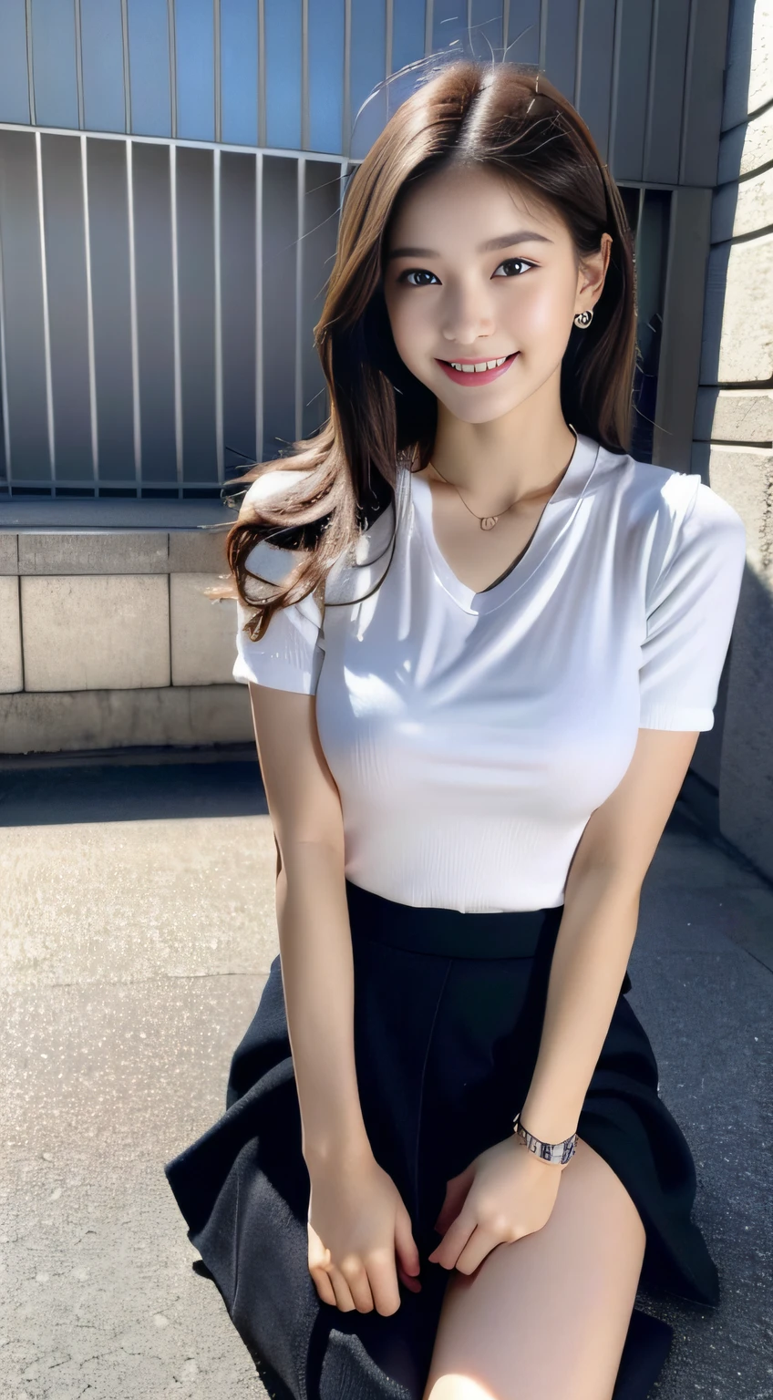 (((32K,very high res, high detailing, highly accurate,Maiden 1：1.5))),Raw photo & realistic atmosphere,beautiful dark blue eyes,Detailed mouth,Glossy lips,Detailed eyebrows,Soft white skin that shines with every detail,,Eyes drawn in detail、Very beautiful eyes with azure eyes,Detailed lips、Very beautiful face,Very well-formed face、Lifelike face,shiny beautiful lips,Beautiful eyebrows,Infinite reality,Best design,（Insanely cute Japan -yeld hischool girl,,Beautifully shaped breasts,Very cute beautiful girl,Little Gilthy body,Outstanding style：1.5）,Best Natural Makeup,Japanese ido,Korean Idols,Young sensual idol,Moist eyes,Dark Beautiful Deep Eyes,Beautiful butt,beauty legs,,camel's foot,：1.3),超A high resolution、,Natural and realistic face,Back lighting,Pure eyes are too cute,(((photorealisim,Photograph the whole body))),,Reality Live Action,（Fashionable earrings,,a necklace,A bracelet,gyuru,Glossy nail art,American Street Winter Fashion,outer,Unique skirt,Leather shoes,Calm and fashionable girl,light brown hair,short-hair,独奏,Lori,little smiling,full body Esbian,Show full-body fashion,Sit up,Show me your leather shoes, Only beauty young cute 15 year old girld girl with beau anarismeenage fashion magazine shoot,K-POP hobbyist,Fashion that seems to be in Koreatown：1.7）,Shin-Okubo's Koreatown