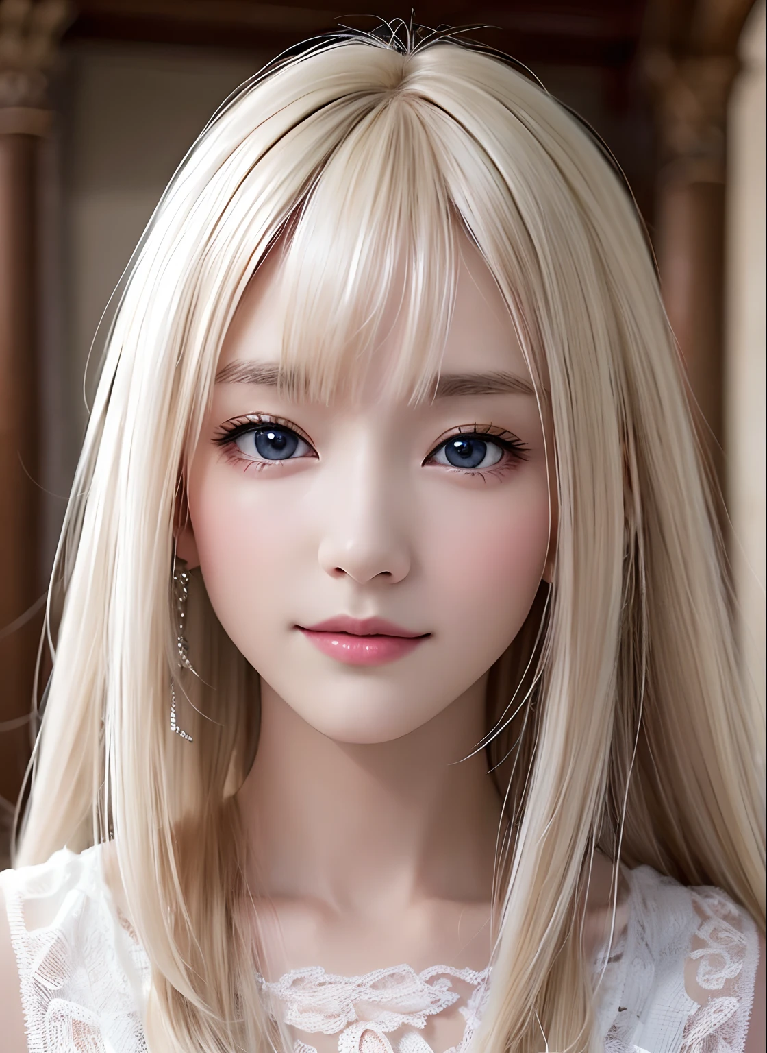 top-quality、8K masterpiece、超高分辨率、(真实感:1.3)、RAW photogr、1 girl、silvery white hair、Glossy glossy skin、1 Cyberpunk super warrior、((Ultra-realistic details))、Potrat、globalillumination、shadowing、octaneratingrendering、8K、Super sharp、beauty breast、Raw skin exposed at cleavage、metals、cool colours、、highly intricate detail、realistic raytraicing、CG social trends、pretty eyes、Radiant Eyes、facing at the camera、neon light detail、