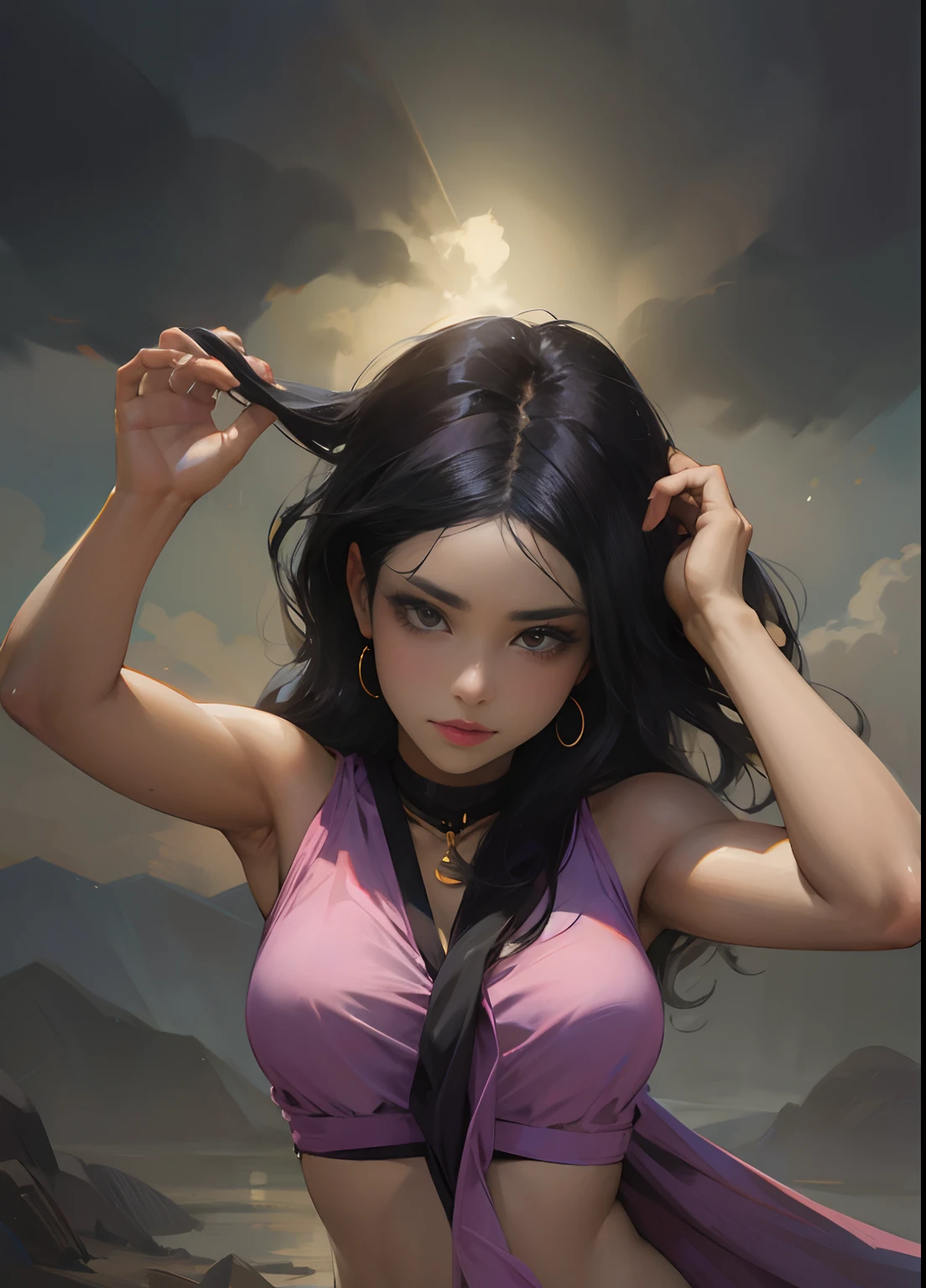 Black hair