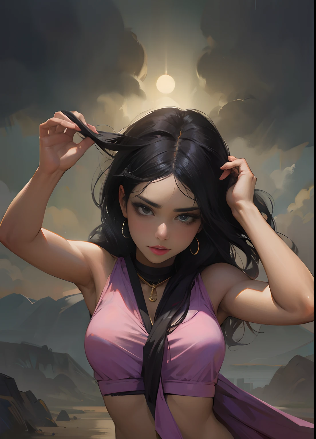 Black hair