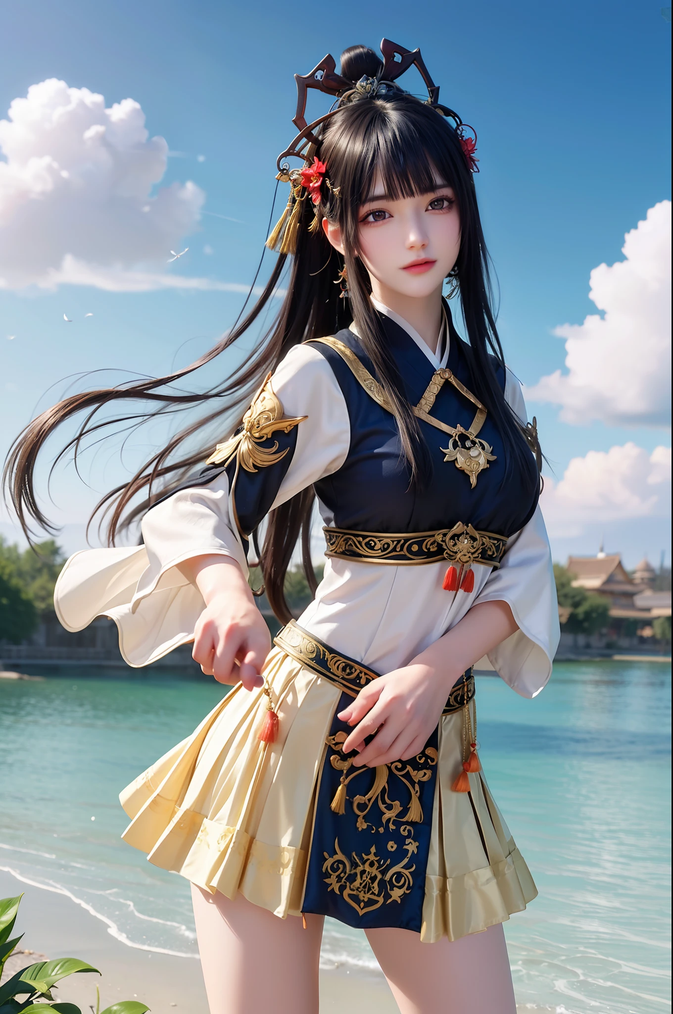 (8k, RAW photo:1.2),best quality, ultra high res,dramatic angle,(fluttered detailed color splashs), (illustration),(((1 girl))),(long hair),(rain:0.9),(hair ornament:1.4),there is an ancient palace beside the girl,chinese clothes,(focus on), color Ink wash painting,(color splashing),colorful splashing,(((colorful))),(sketch:0.8), Masterpiece,best quality, beautifully painted,highly detailed,(denoising:0.6),[splash ink],((ink refraction)), (beautiful detailed sky),moon,highly,detaild,(masterpiece, best quality, extremely detailed CG unity 8k wallpaper,masterpiece, best quality, ultra-detailed),(Lycoris radiata),
