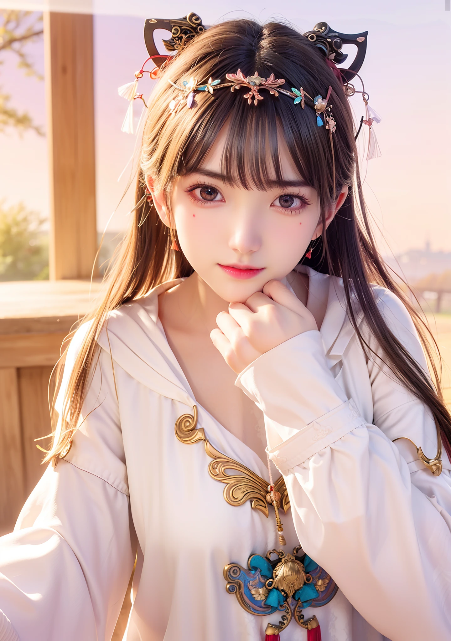 (8k, RAW photo:1.2),best quality, ultra high res,dramatic angle,(fluttered detailed color splashs), (illustration),(((1 girl))),(long hair),(rain:0.9),(hair ornament:1.4),there is an ancient palace beside the girl,chinese clothes,(focus on), color Ink wash painting,(color splashing),colorful splashing,(((colorful))),(sketch:0.8), Masterpiece,best quality, beautifully painted,highly detailed,(denoising:0.6),[splash ink],((ink refraction)), (beautiful detailed sky),moon,highly,detaild,(masterpiece, best quality, extremely detailed CG unity 8k wallpaper,masterpiece, best quality, ultra-detailed),(Lycoris radiata),