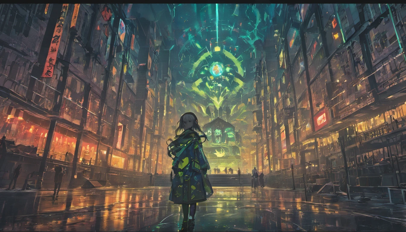 The sharp neon sky is filled with the souls of the dead, Heavy fog, Neon Elves, Realistic ghosts, blood in face, ultrarelistic, Eye blood, Death of the population, funk, Fear of the unknown, Huge presence, Hand painting, (Masterpiece, Realistic painting), Yellow plants, illuminated neon lines, Fear of Cthulhu, Realistic photography, Ultra photo realsisim, Biomechanics, Biological machines, ((hnsrdlf style)), Detailed reflections, Dark atmosphere, Gothic art, Futuristic, realistic blood, realistic reflections, RTX graphic, hdr, Ultra detailed, True blood, Detailed sky