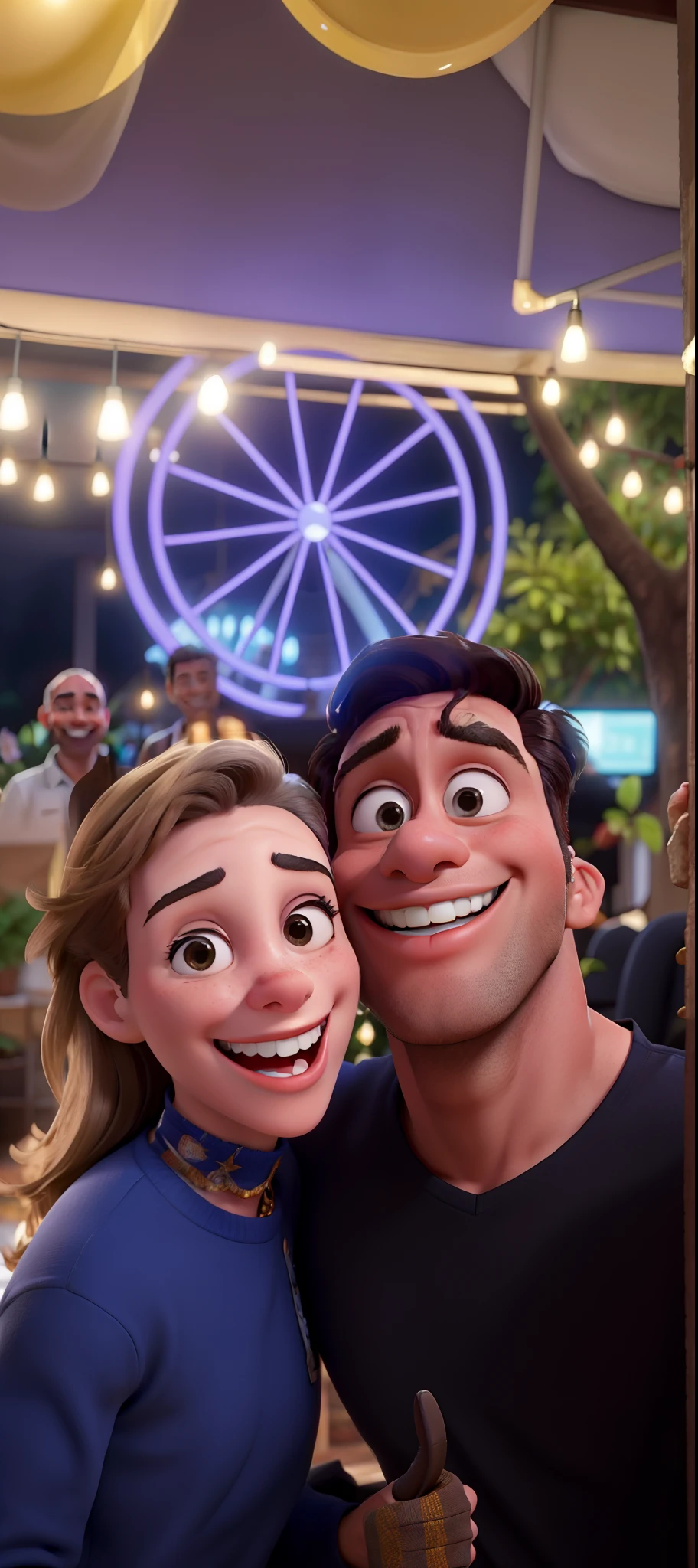 Homem e mulher juntos sorrindo e felizes