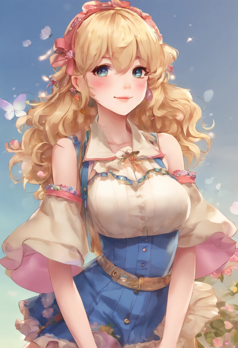Best quality,Highly detailed,Masterpiece,Ultra-detailed,illustration,Blonde hair ,hair adornments,Stand,indoor,incredibly_absurderes,1girll,Medium breast,nose blush ,Realistic,Long hair,Summer_dress,a garter belt,a beauty girl,Wielding SV98