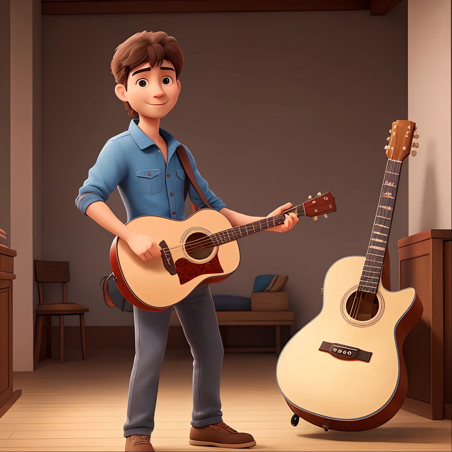 There's a man who's got a guitar in his hand, Andrey Surnov, Phong Yintion J - Jiang Geping, 38 anos, 3 6 anos, Jama Jurabaev, 35 anos, 3 5 anos, 3 2 anos, encho enchev, Ed O'Brien (acoustic guitar), Mohamed Chahin