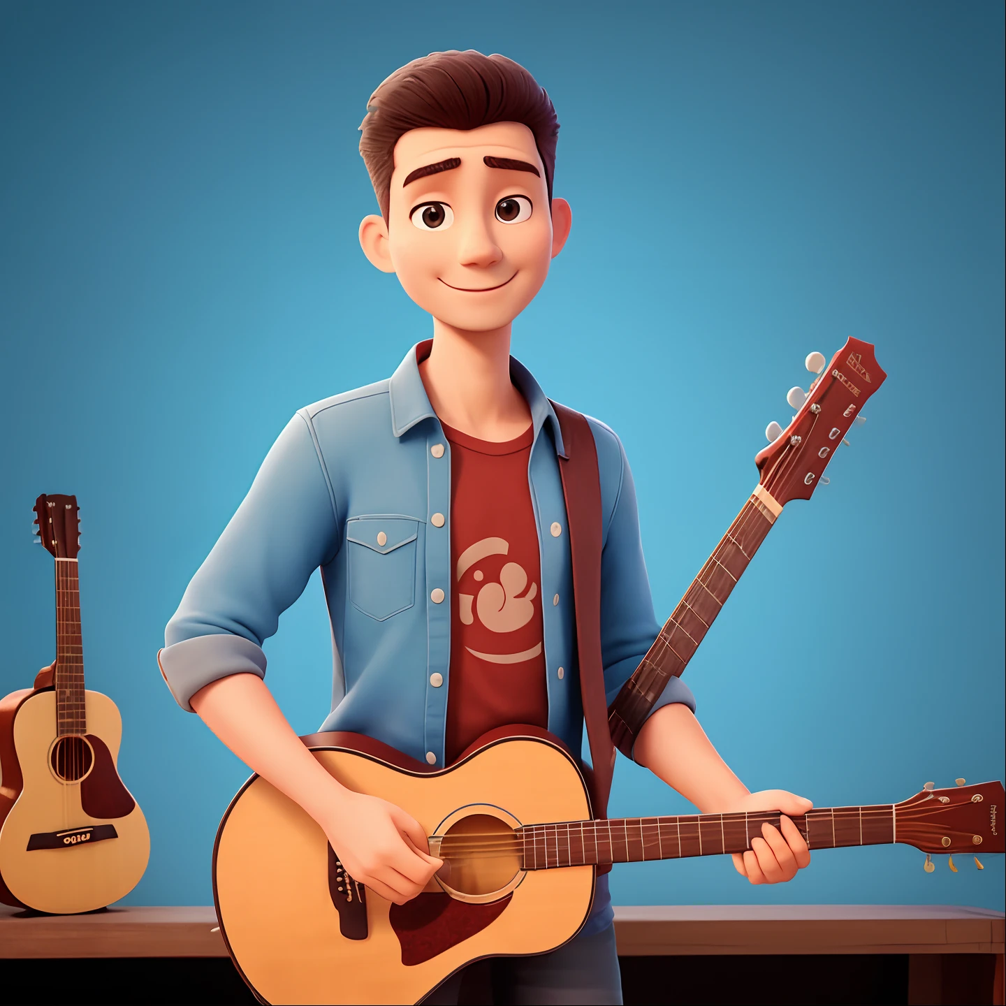 There's a man who's got a guitar in his hand, Andrey Surnov, Phong Yintion J - Jiang Geping, 38 anos, 3 6 anos, Jama Jurabaev, 35 anos, 3 5 anos, 3 2 anos, encho enchev, Ed O'Brien (acoustic guitar), Mohamed Chahin