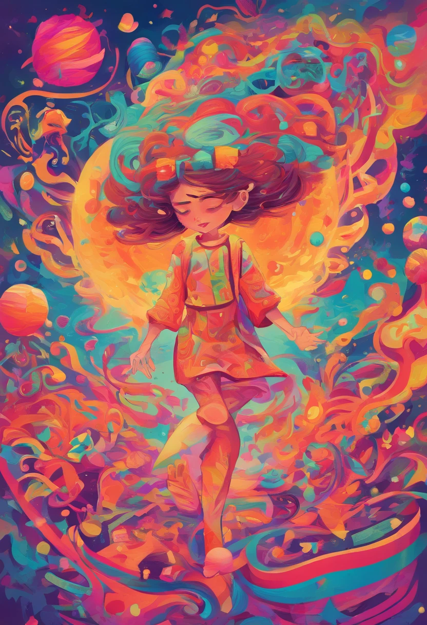 girl,Ball head,sporty attire,A glowing book floats in the air on the right,Girl hands touching a book