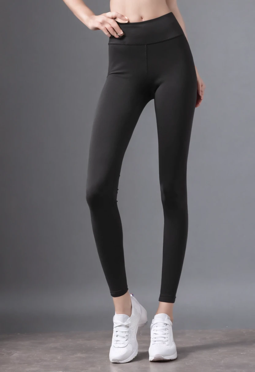 Black skinny leggings,Thin leg,Long legs,Perfect curves,athletic sneakers,