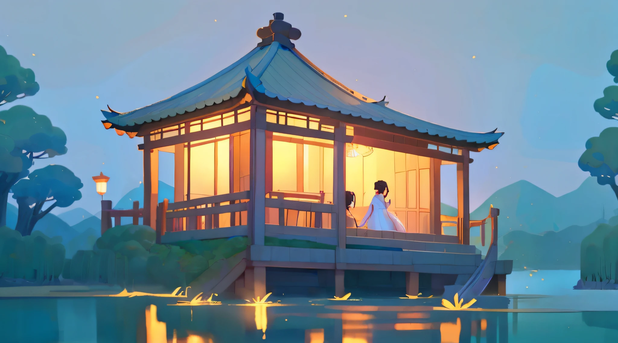 Shot eight(Perfect version):
sideshot:Closeness precipitates their emotions,Let this love be in the flow of time,It becomes more sincere and deeper。This scene,It is another gorgeous piece of music in their love poems。
scene:The purest night,The brightest stars,A quiet lake,A lonely boat floats on the water。Li Xuan and Yaoyao snuggled up to the stern of the boat,Through the thin curtain of night,Look at the starry sky in the distance。
人物:Li Xuan and Yaoyao,Two people who depend on each other,None of them ever left each other's sights,It's like the never-ending starry sky。
expressioness:Their faces were filled with deep affection and satisfaction,They only have each other in their eyes,It's as if they're the only ones in the world。
Doing:They never stopped caring for each other,Their hands are always held together,Share the warmth of this quiet night。
enviroment:There was silence and tranquility everywhere,Only the occasional cool breeze and the faint chirping of cicadas break the quiet night,Make this beautiful moment even more memorable。
Ambient light:Moonlight shines through the clouds,Sprinkle on the surface of the water,The lake is illuminated by the moonlight,There was a glimmer of light,It adds endless charm to this romance。
It was a romantic and quiet night for Li Xuan and Yaoyao to spend together,Reality and dreams merge in this moment,Create an unforgettable memory for their love。If you have any specific scenario and plot needs,Please let me know,I'll keep telling you about it。 --auto