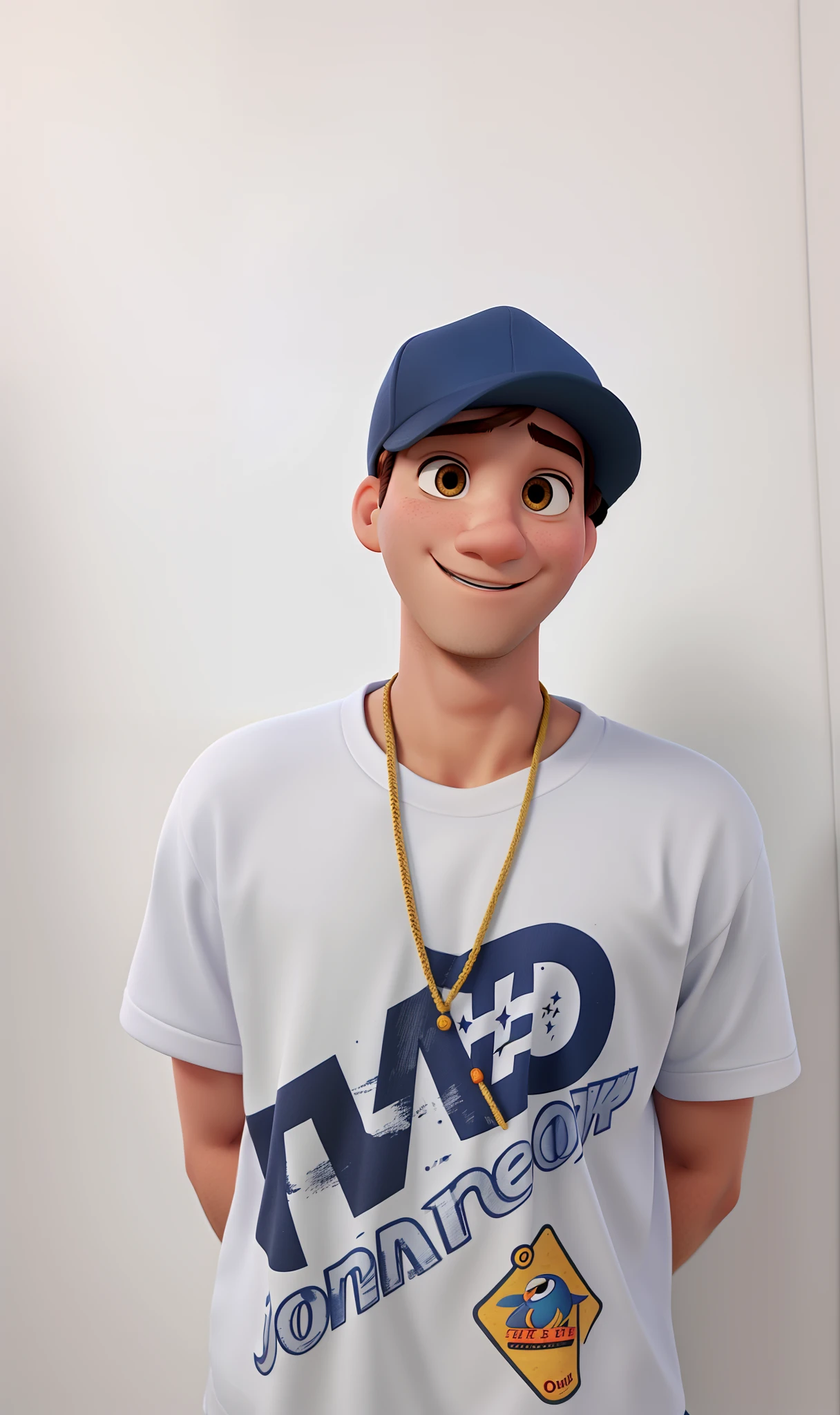 Um jovem moreno estilo Disney Pixar alta qualidade. Melhor qualidade