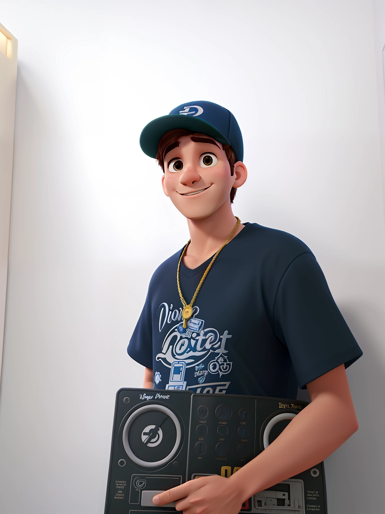 Um jovem moreno de 21 anos  estilo Disney Pixar alta qualidade. Melhor qualidade