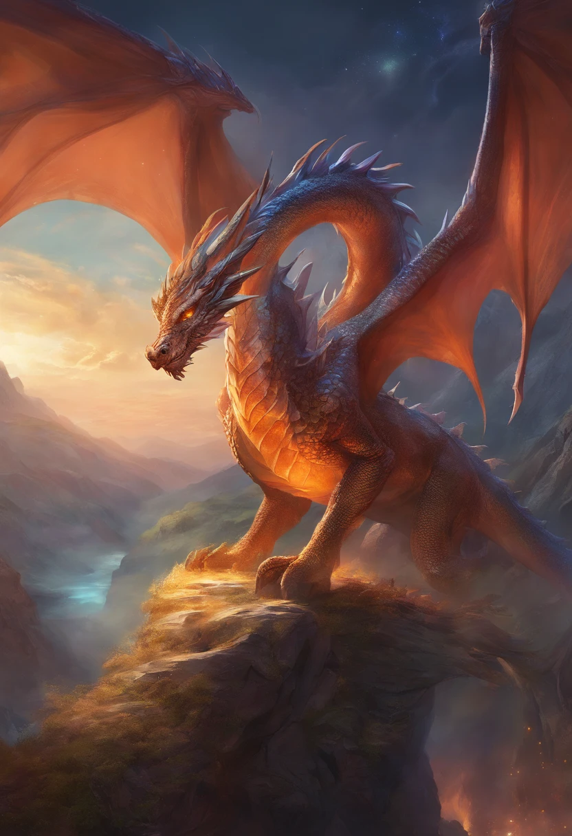 Mysterious Dragon, Look straight at the soul, Sly look, in the universe, paradox, In time and space.