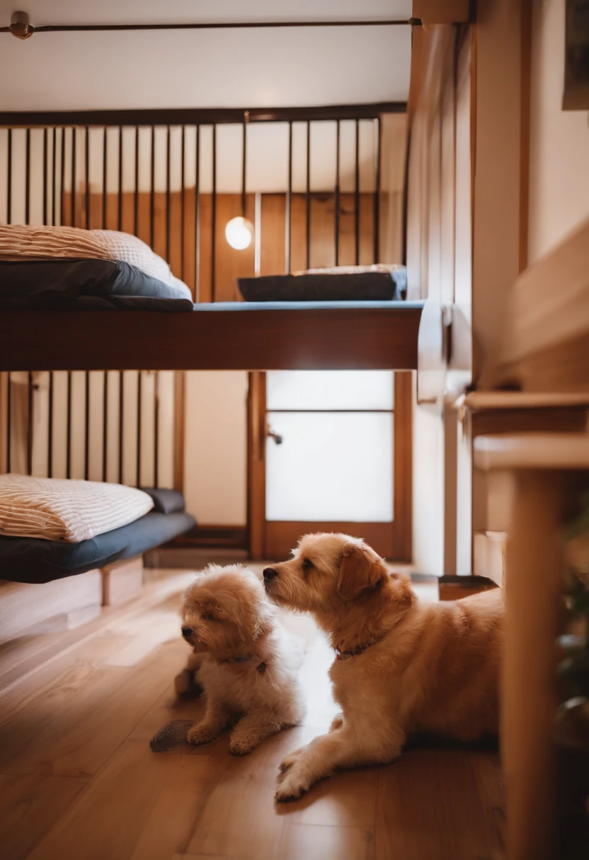 Airbnb in small Tokyo has two pet dogs。The owner has 5 friends in the women's room and a takoyaki patty