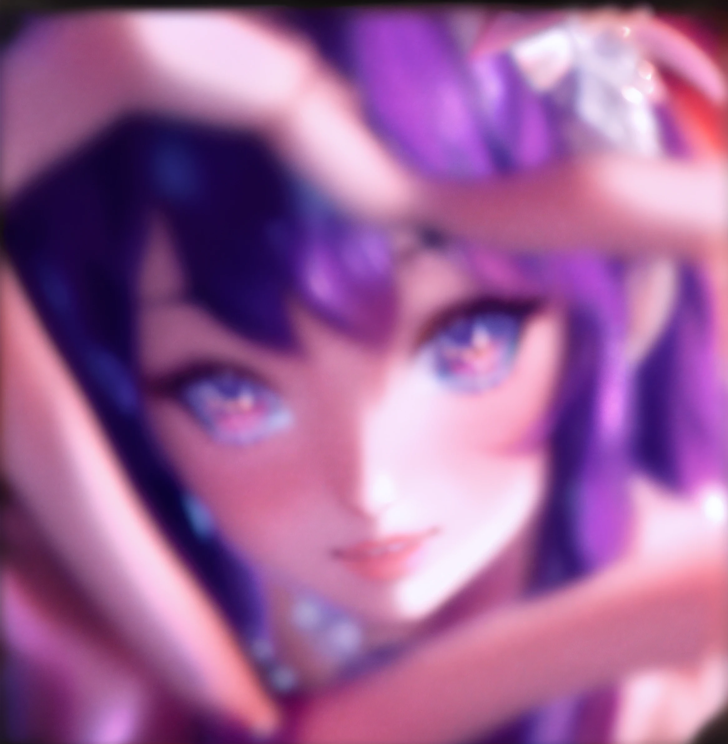 (Best quality,4K,8K,A high resolution,Masterpiece:1.2), Ultra-detailed, (Realistic,Photorealistic,photo-realistic:1.37), Fine purple hair and dresses, Close-up portrait, stunningly beautiful, captivatinggaze, seduct smile, Ethereal lighting, Delicatemakeup, Intricate details, Flawless complexion, Exquisite features, Enchanting eyes, posing elegantly, mystical ambiance, Vibrant colors, Light and shadow blend seamlessly, The artistry of each stroke, Artistic germ style landscape, A surreal fusion of fantasy and reality, celestial aura, Seraph Ahri KDA(Seraphim Ahri KDA), Geisha-like elegance,