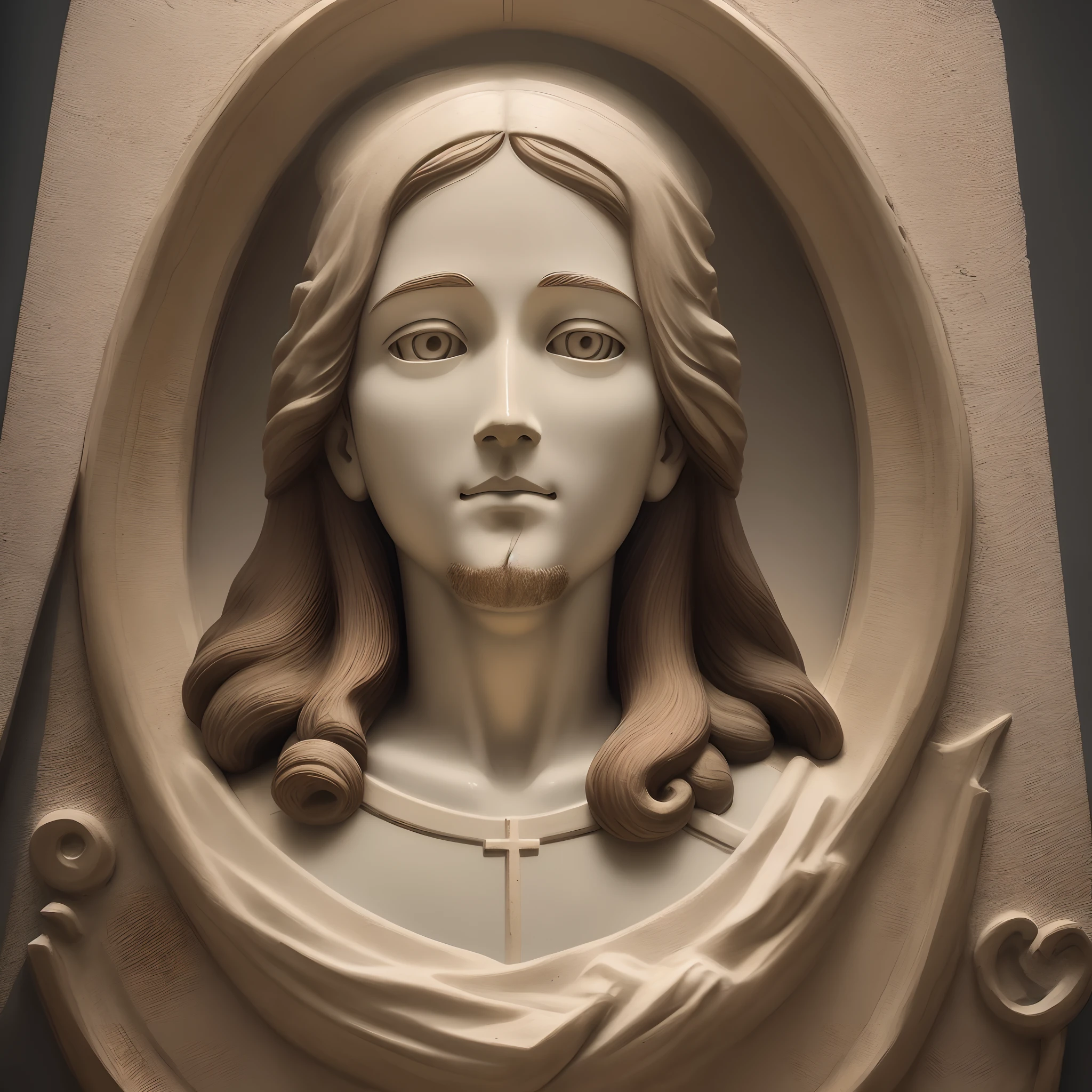 I am requesting the creation of an image of Jesus Christ that is highly detailed and realistic, based on biblical descriptions and historical depictions. This image should be an accurate representation of the figure of Jesus, capturing your kind and compassionate expression, com olhos cheios de amor e sabedoria.
The anatomical details, como cabelo e barba, should be depicted according to the historical context of the time to ensure accuracy. This image is meant to convey the message of hope, redemption and serenity that Jesus Christ symbolizes. It's crucial to pay attention to facial features, clothing and environment to ensure authenticity.
We seek to create a faithful representation of the central figure of Christianity, providing a true and respectful view of Jesus Christ. The goal is to create an image that inspires and touches the hearts of those who contemplate it, reflecting the Savior's compassion and wisdom."