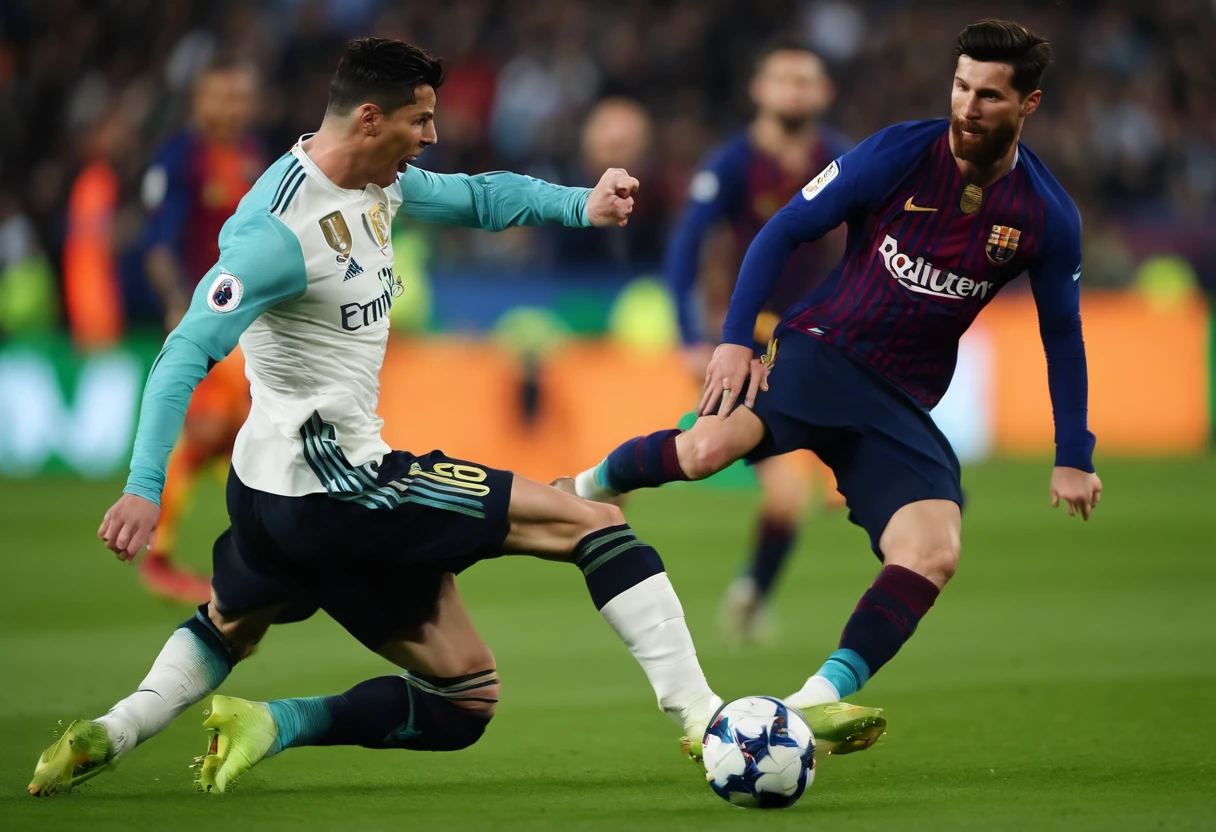 Ronaldo Brexit tackling messi