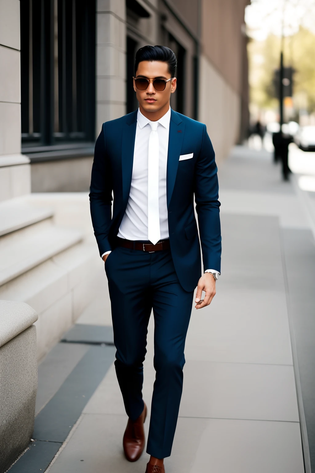 Capture the essence of contemporary men's style with a focus on refined elegance and confident individuality. Emphasize clean lines, impeccable tailoring, and subtle details. Play with lighting to accentuate textures and create depth. Seek out locations or settings that complement the aesthetic, whether it's urban sophistication or natural simplicity. Aim for a visual narrative that exudes sophistication and showcases the versatility of men's fashion