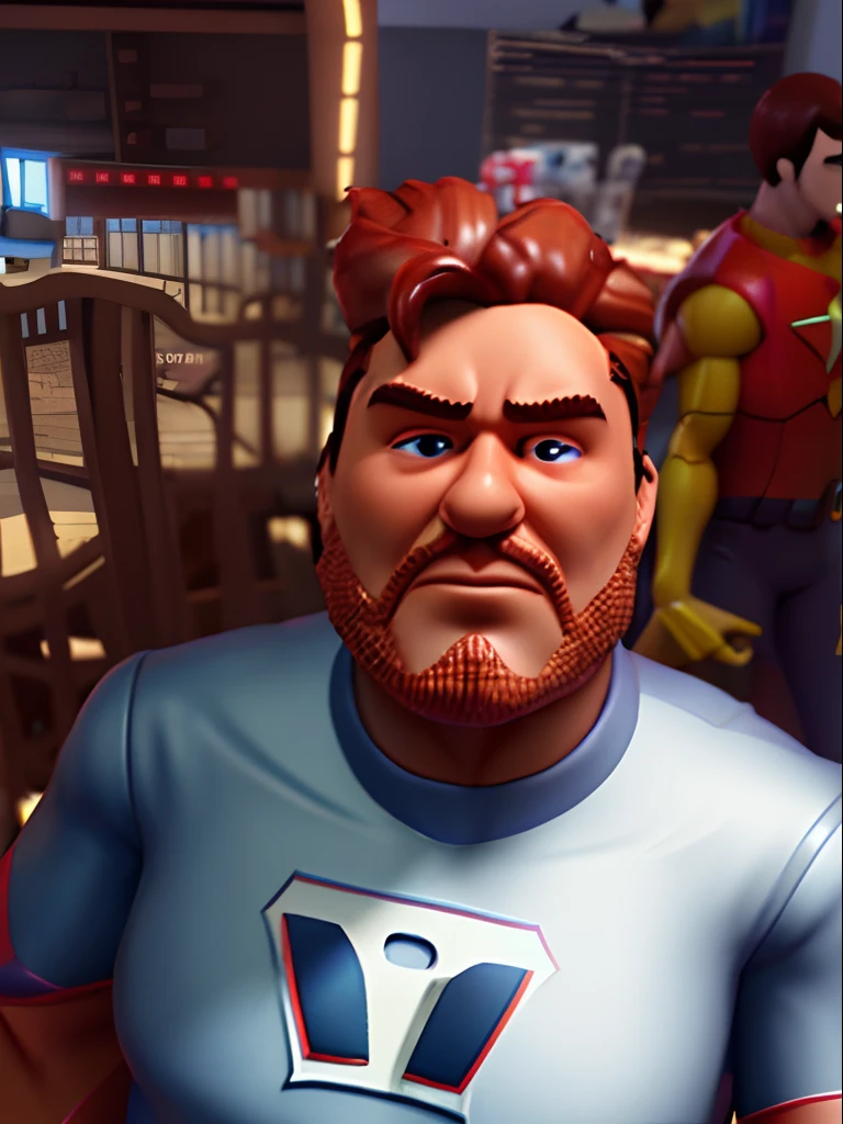 homem, estilo pixar, 3d , anime , heroi.