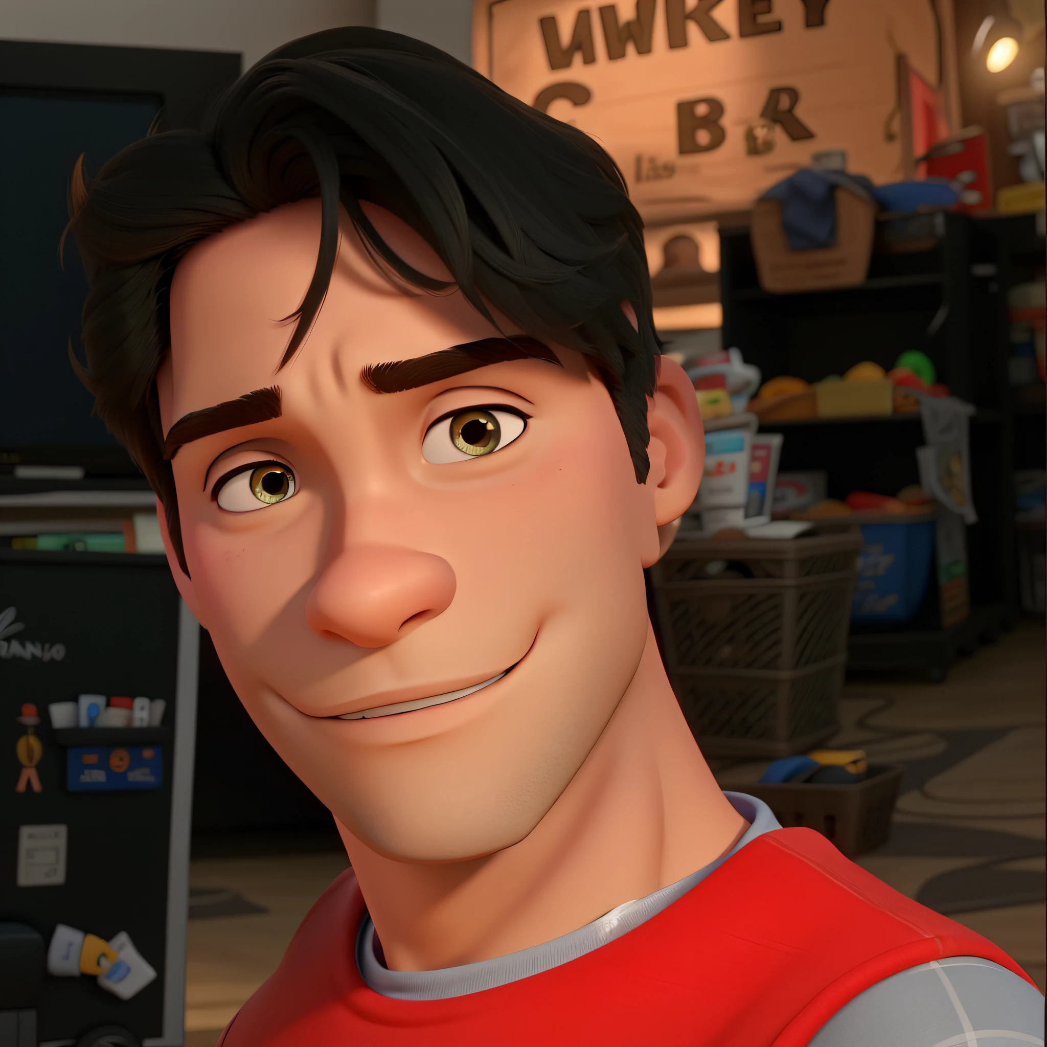 um jovem masculino, estilo desenho filme disney pixar, melhor qualidade