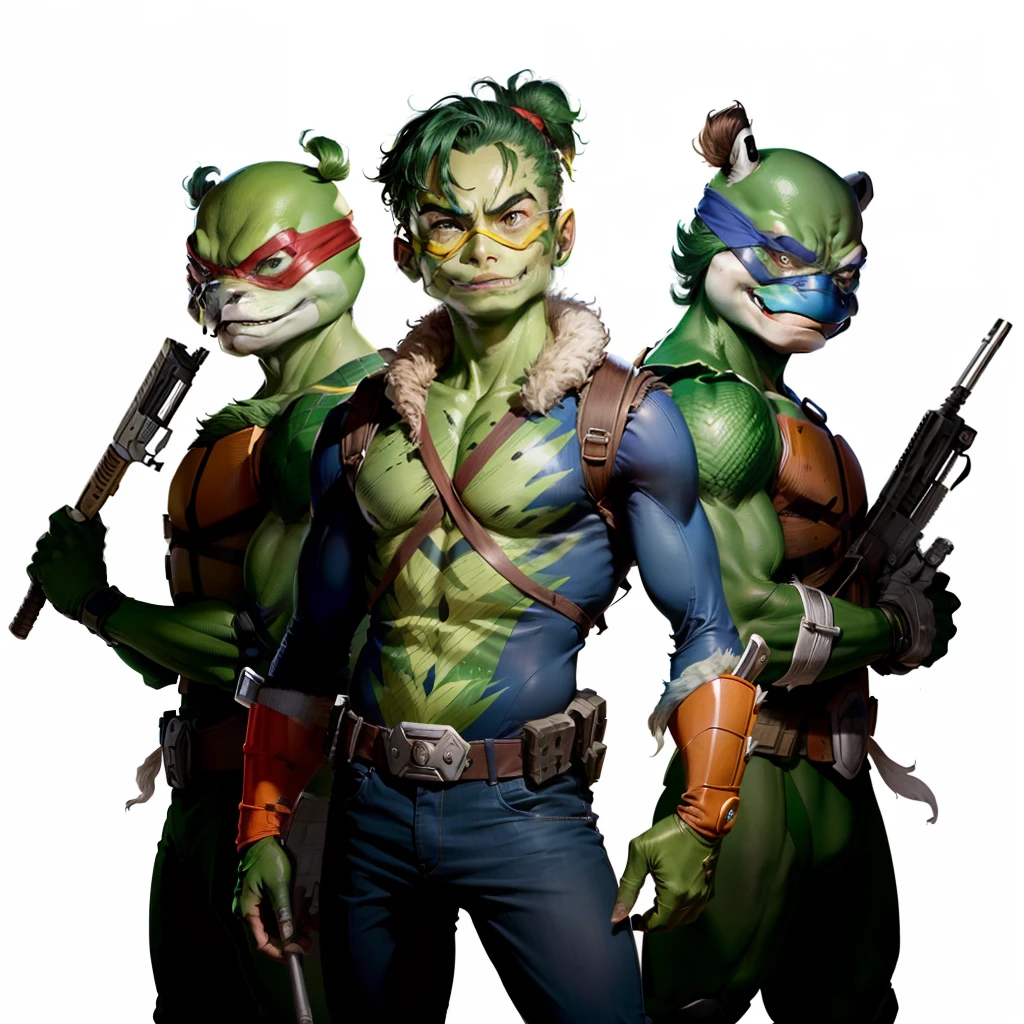 A cover of a live action Ultimate Ninja Turtles movie