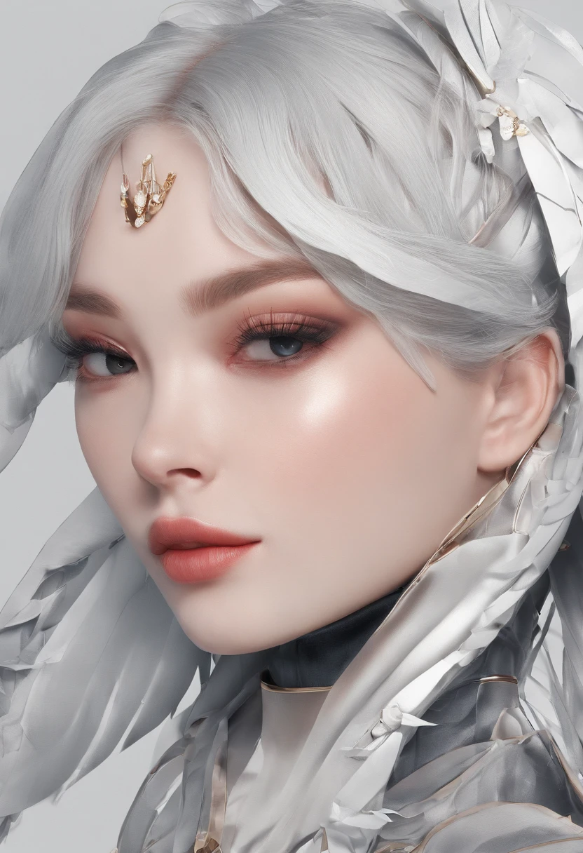 black hair, hair bobbles, wince, longeyelashes, solid circle eyes, fake animal ears, light smile, ear blush, fang, makeup, Surrealism, drop shadow, anaglyph, stereogram, tachi-e, pov, atmospheric perspective, high detail, cinematic lighting, bust chart, Sony FE GM, 8k, super detail, ccurate, best quality