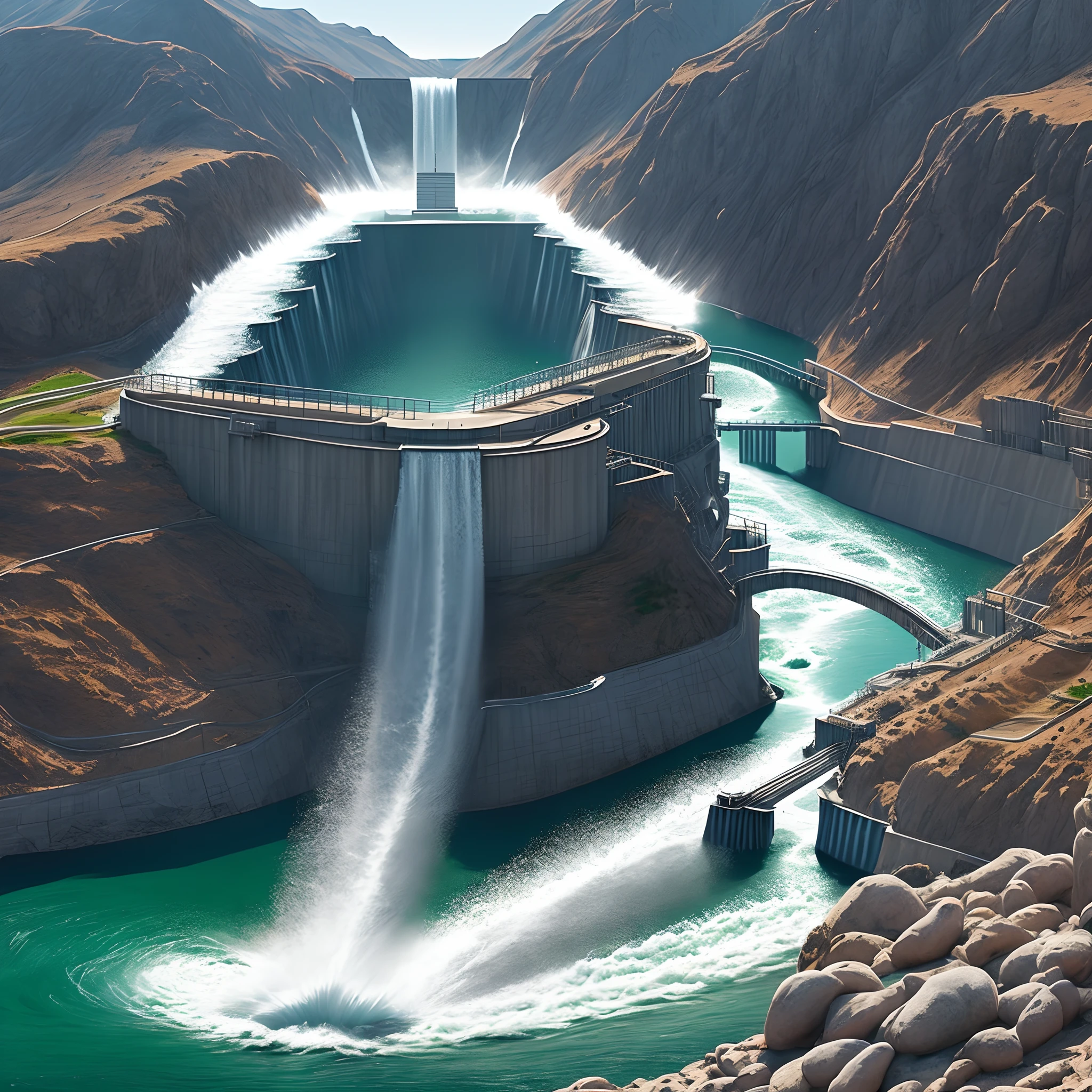 Create an animated logo for a hydroelectric and plumbing company