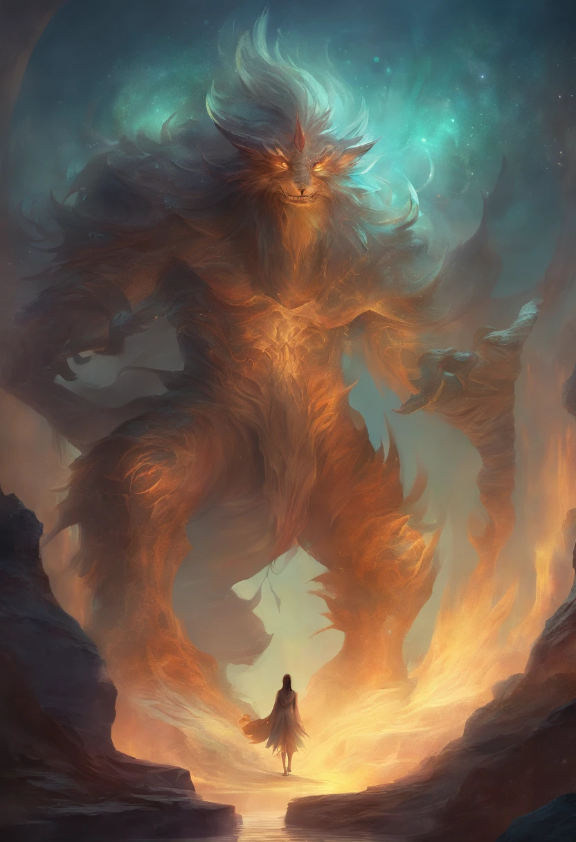 a monster with a hidden face
