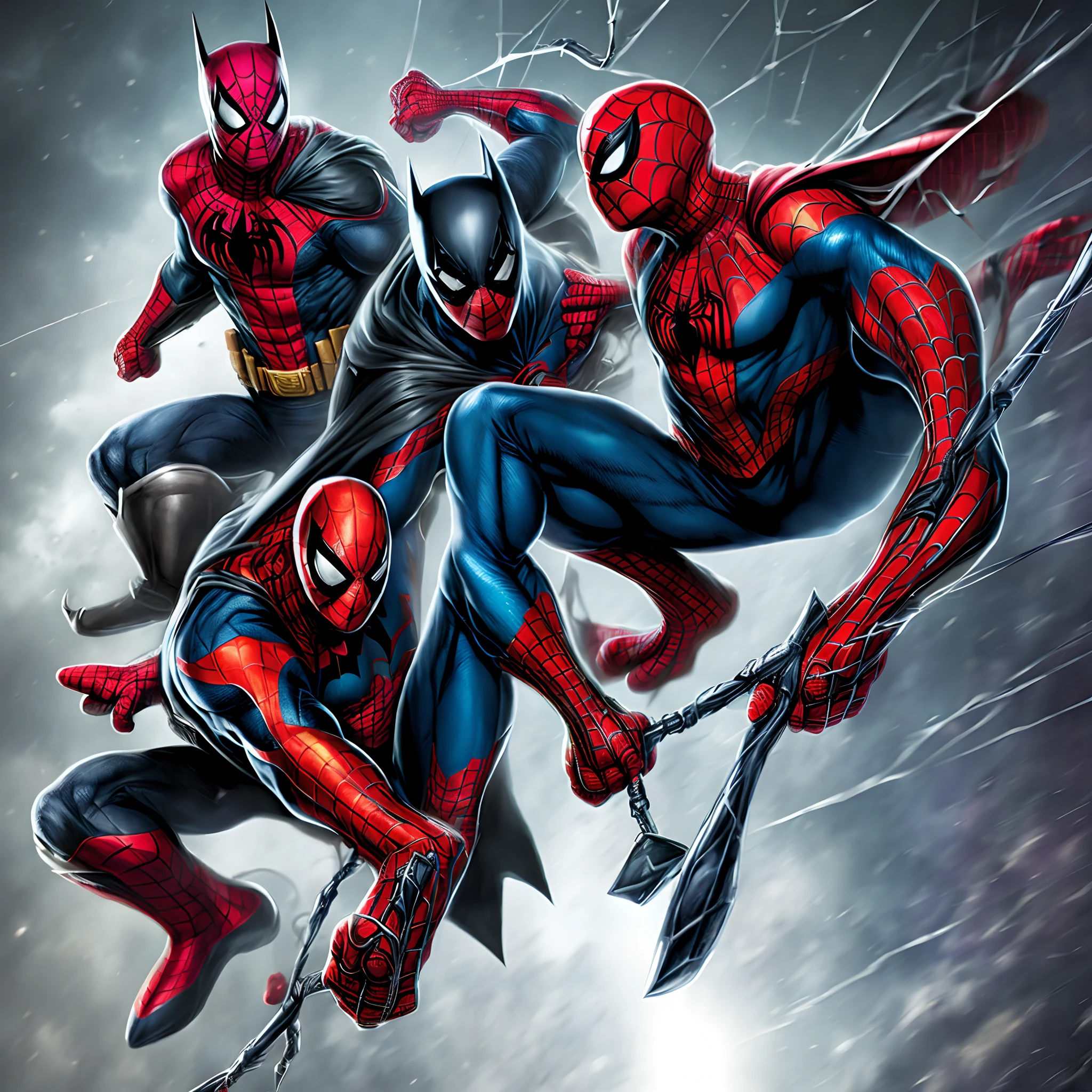 Spider man and batman as one