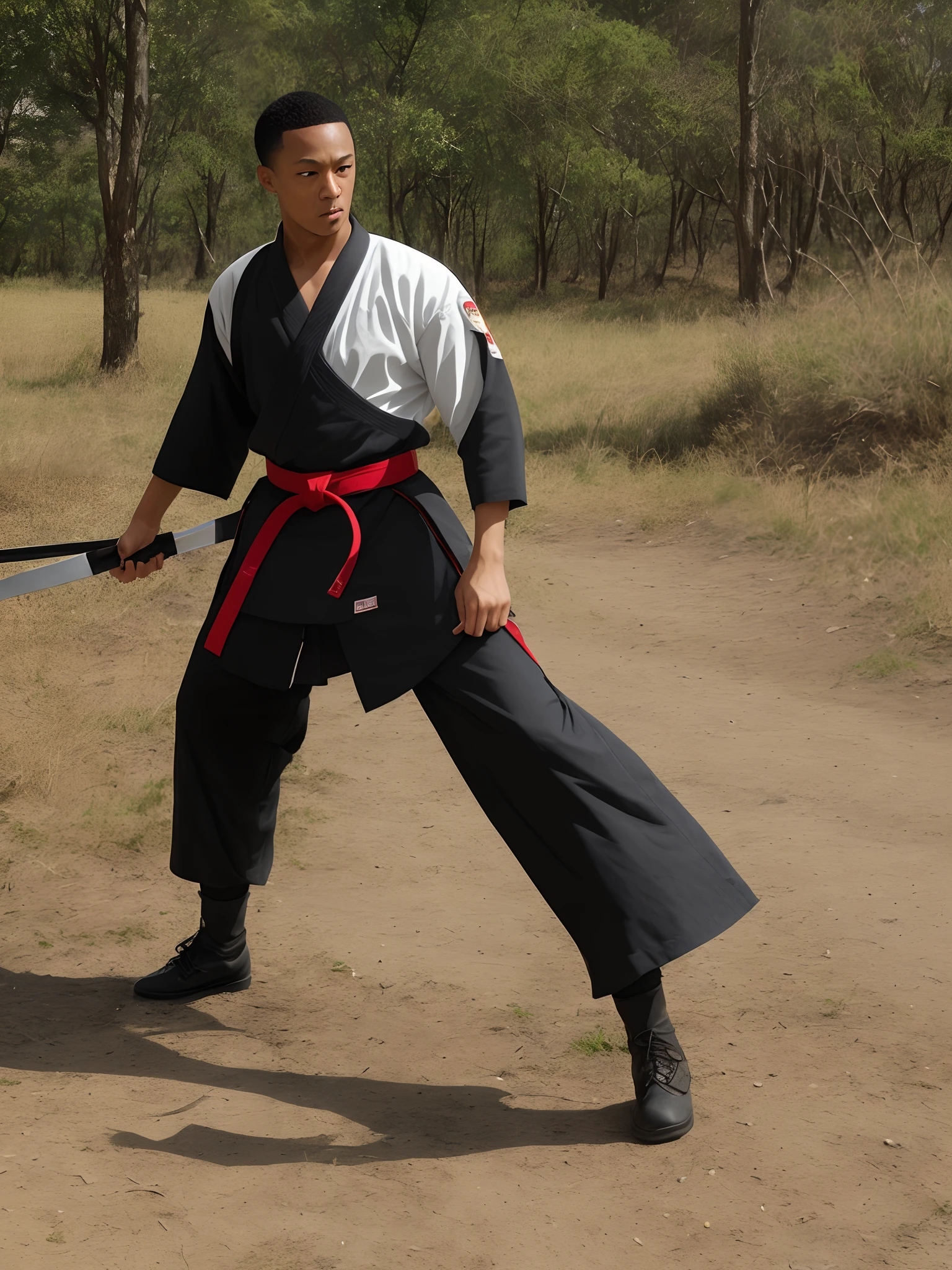 Martial arts wandering double-edged swordsman