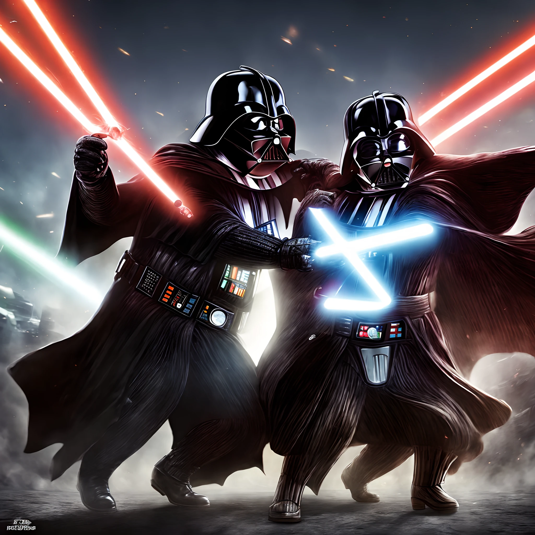 Peter Griffin fight darth vader